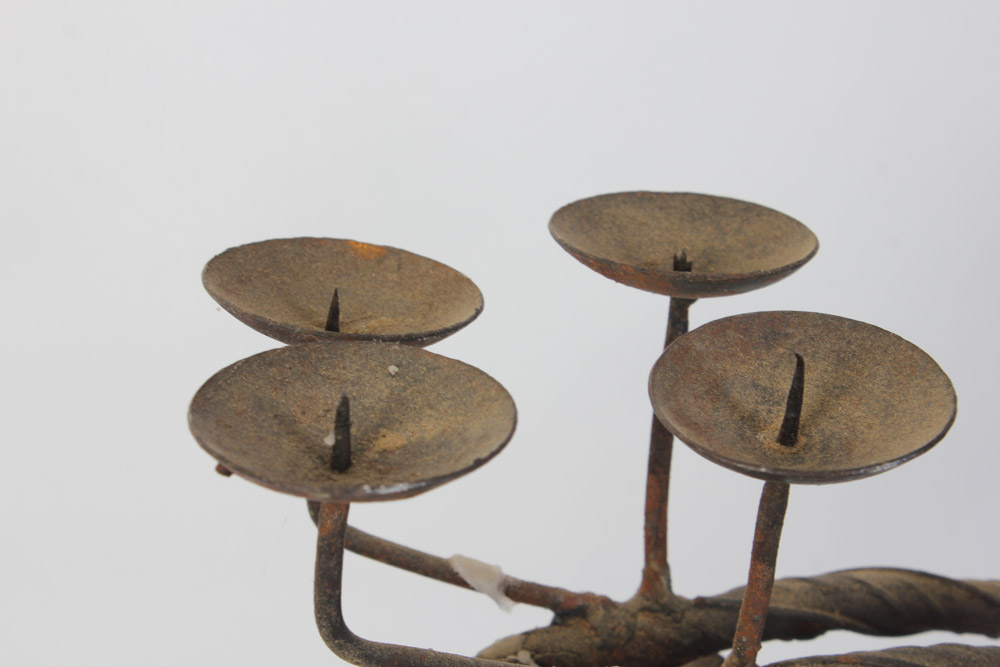 Iron Reindeer Candle Holder