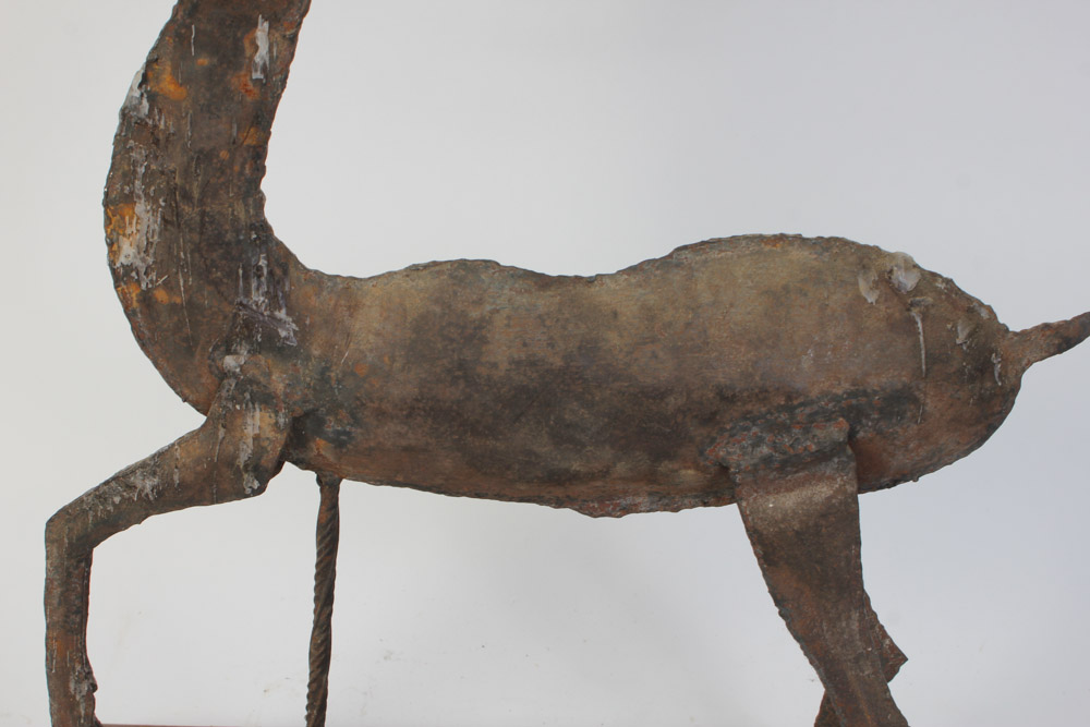 Iron Reindeer Candle Holder