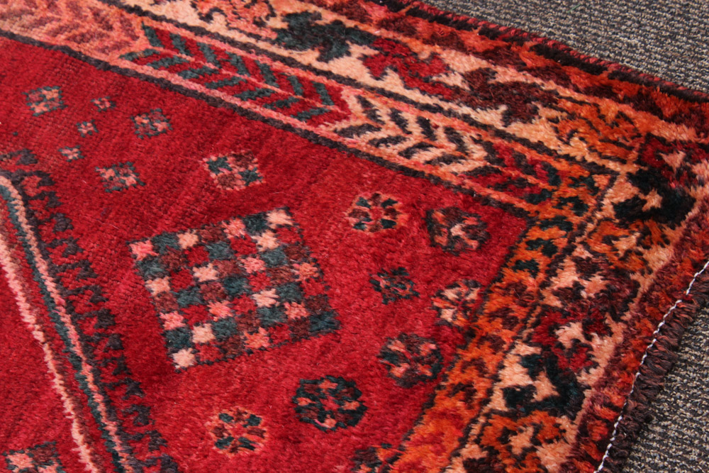 Antique Hand-Knotted Persian Shiraz Area Rug