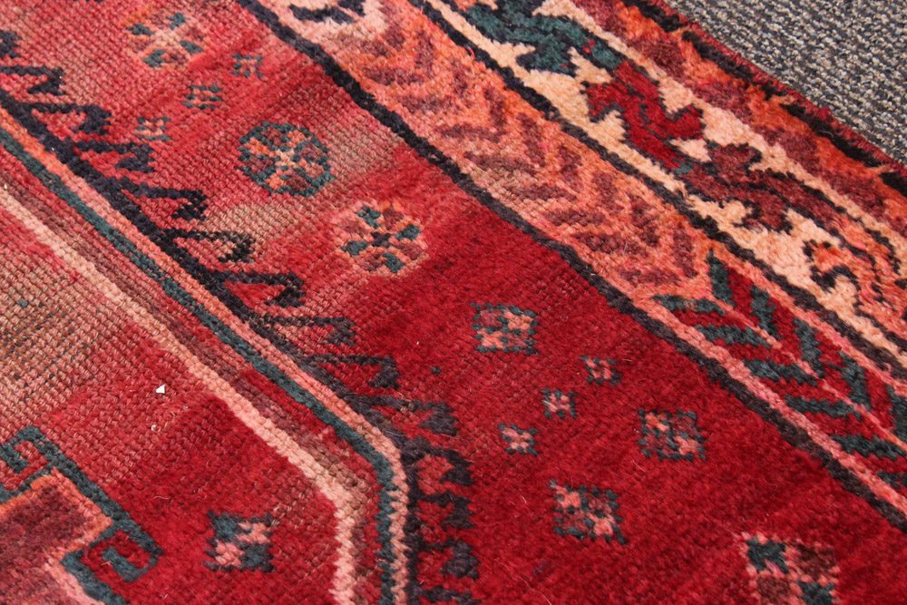 Antique Hand-Knotted Persian Shiraz Area Rug