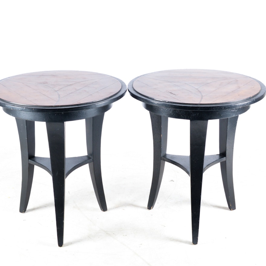 Pair of Round Accent Tables