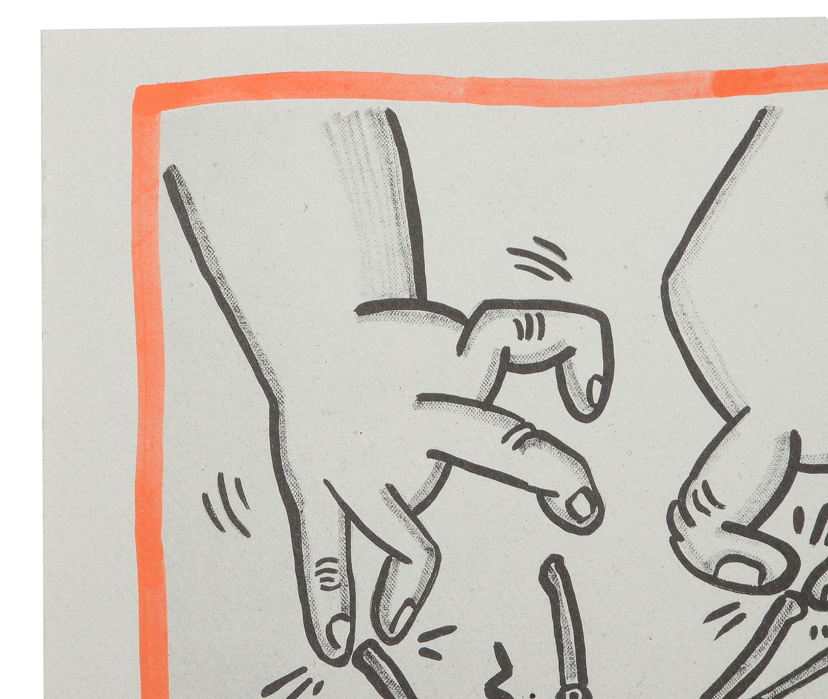 Keith Haring Limited Edition Print from "Against All Odds: 20 Drawings"