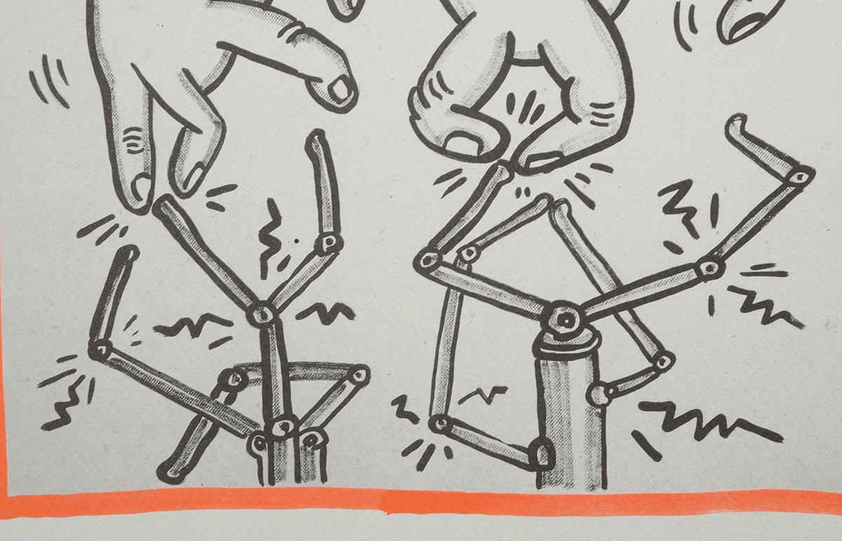 Keith Haring Limited Edition Print from "Against All Odds: 20 Drawings"