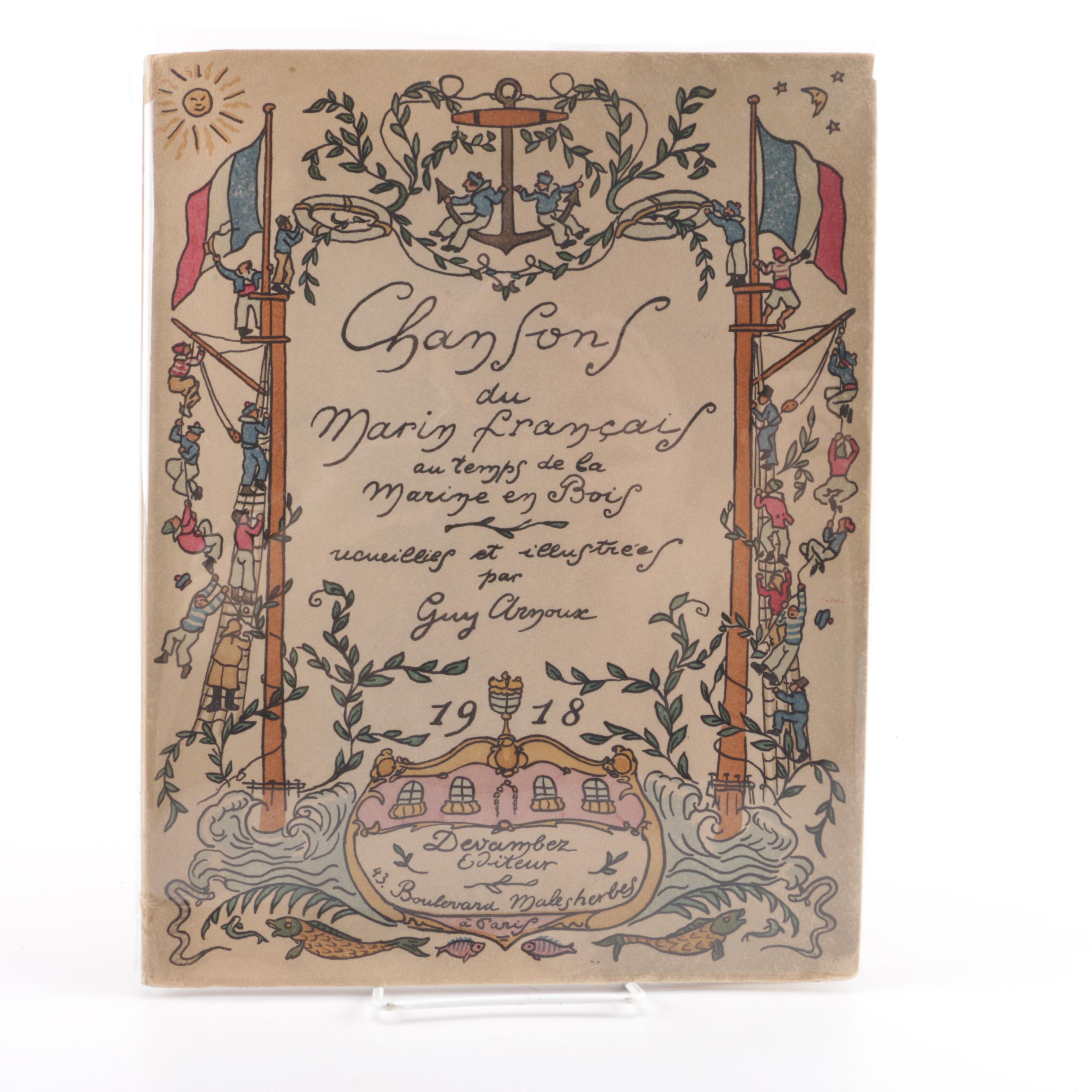 1918 Illustrated Sailor's Song Book by Guy Arnoux