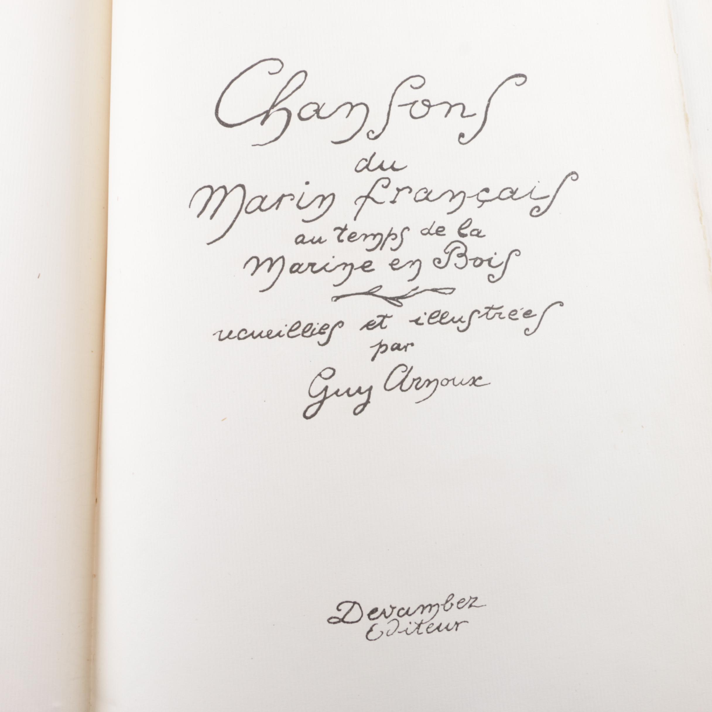 1918 Illustrated Sailor's Song Book by Guy Arnoux