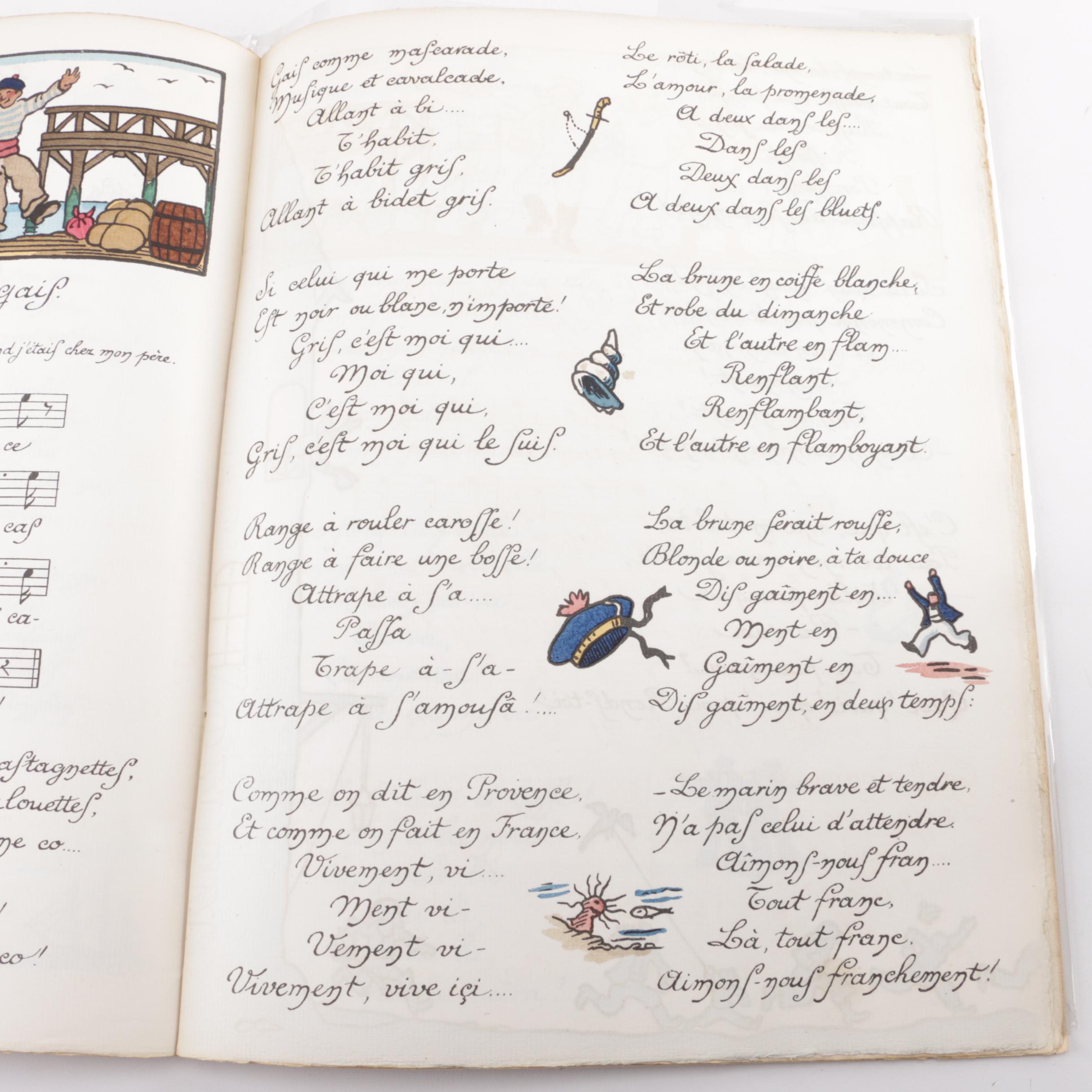 1918 Illustrated Sailor's Song Book by Guy Arnoux
