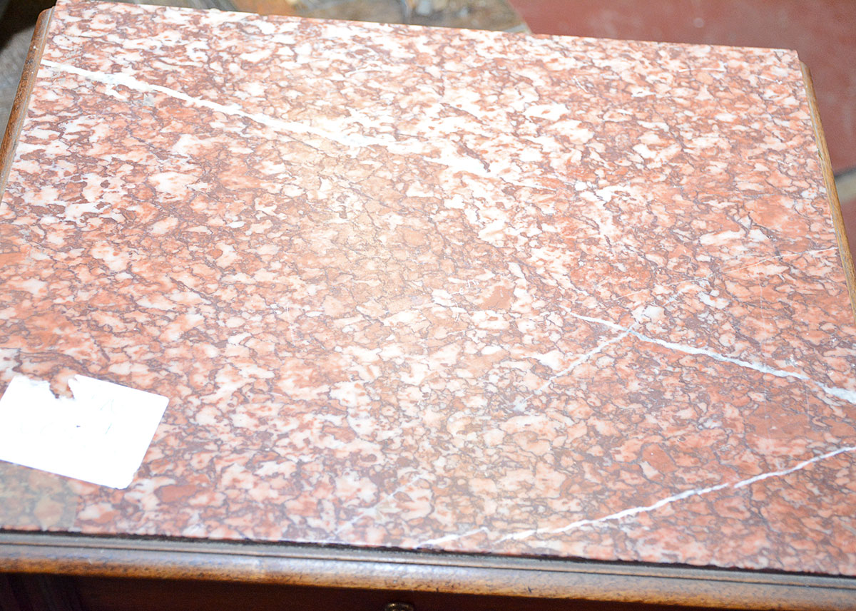 Marble Top Neoclassical Style Side Table