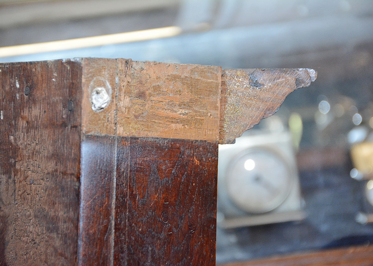 Large Oak Barley Twist Wall Mirror