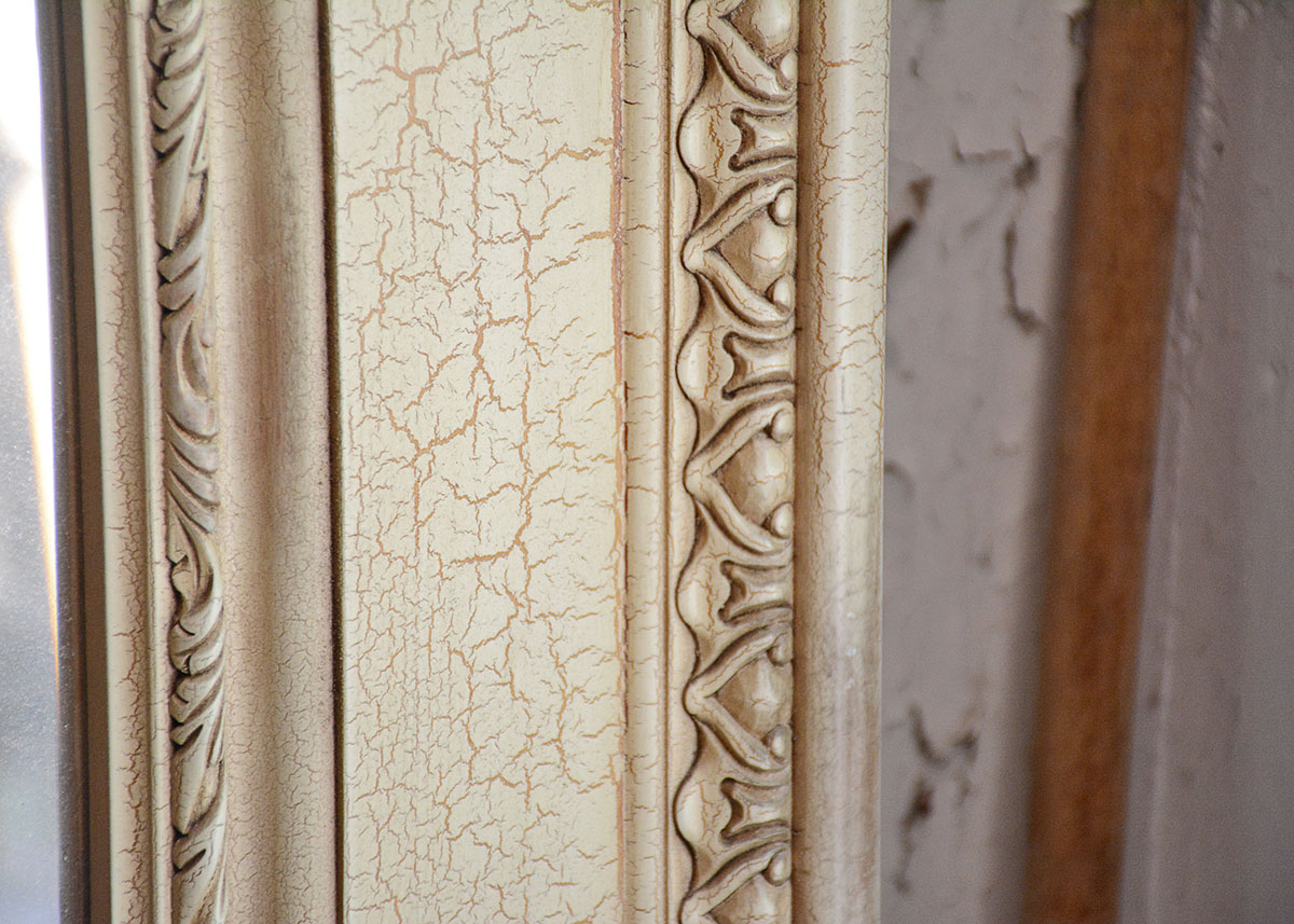 Ornate Rocaille Wall Mirror With Acanthus Leaf Crest