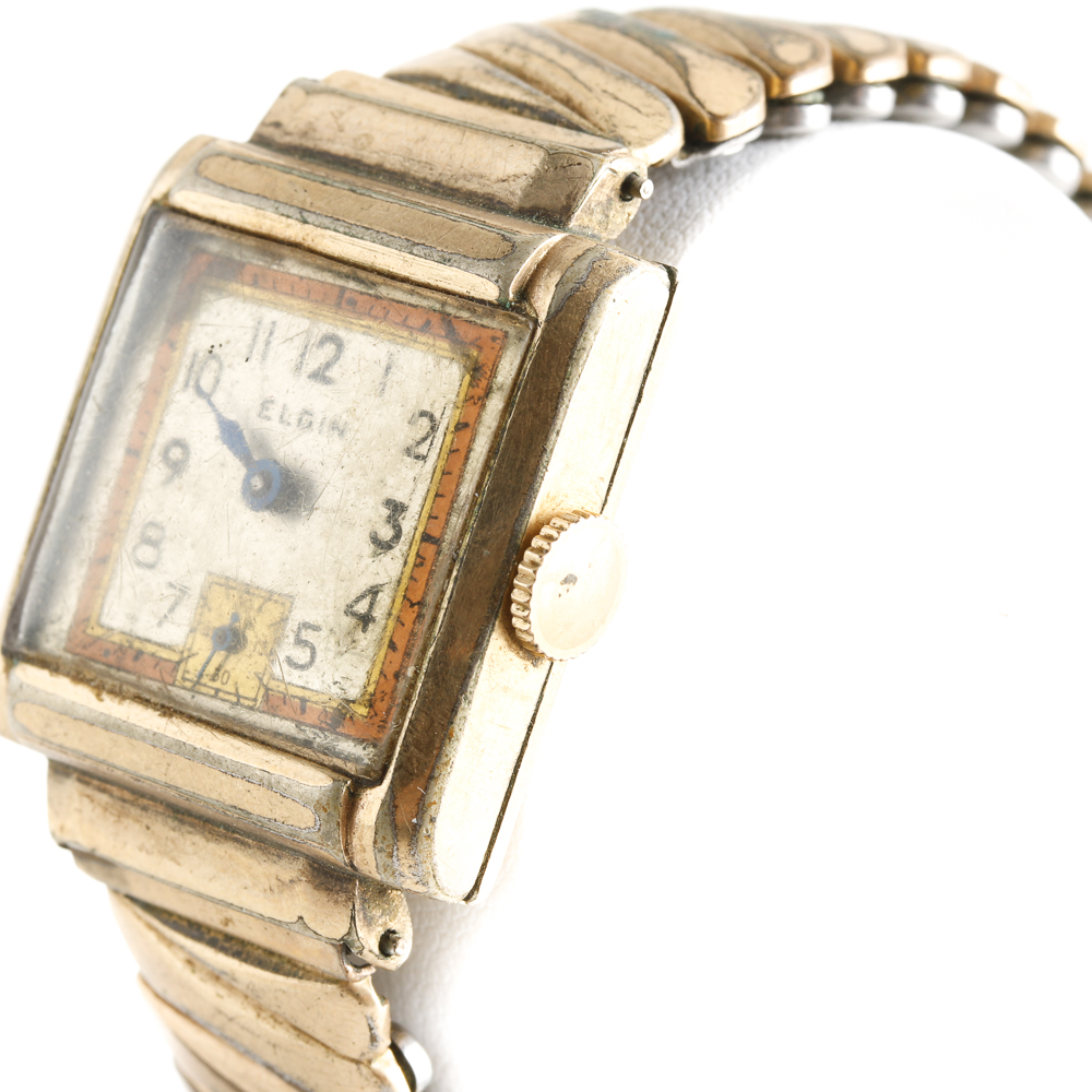 Vintage Elgin Gold Watch and Watch Cases
