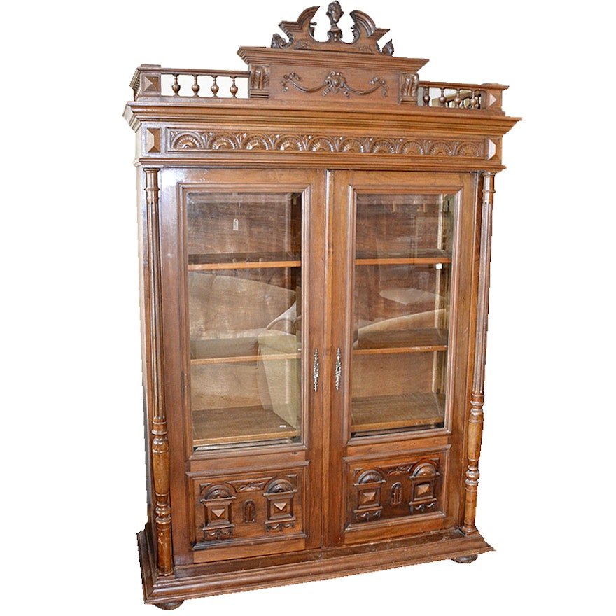 Victorian Style Knockdown China Cabinet