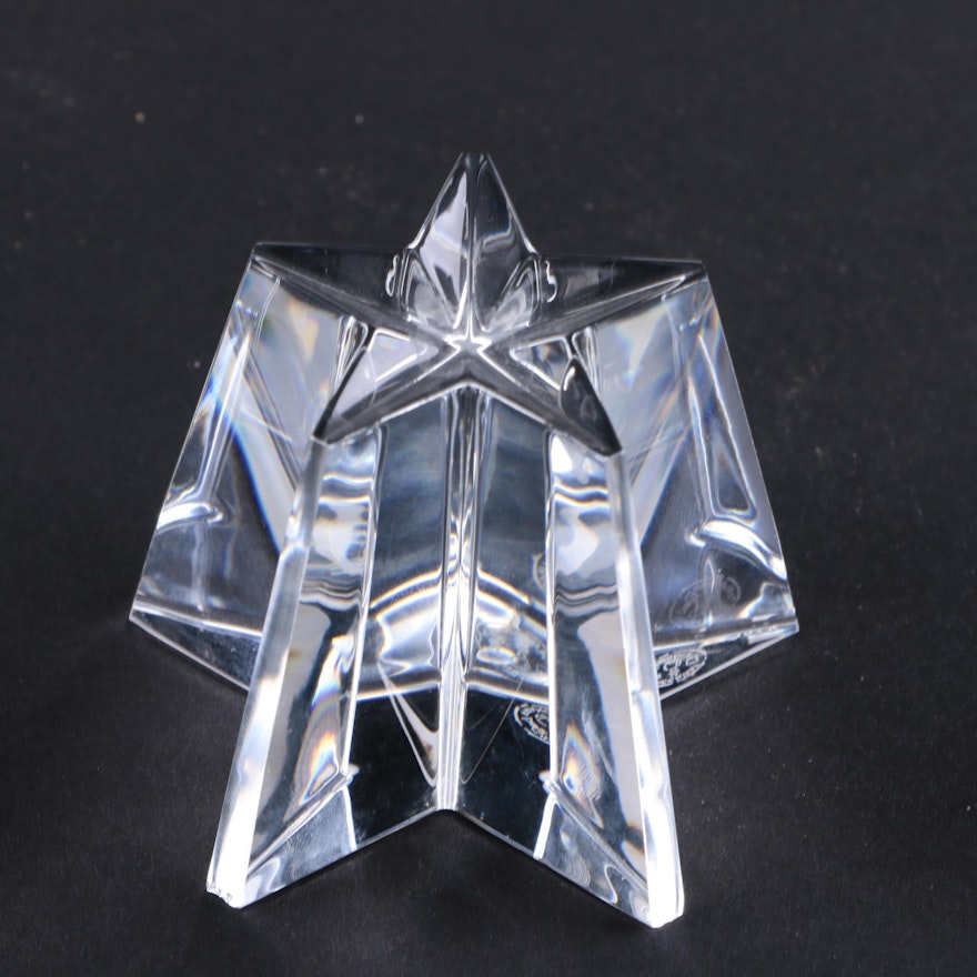 Baccarat Crystal Star Paperweight