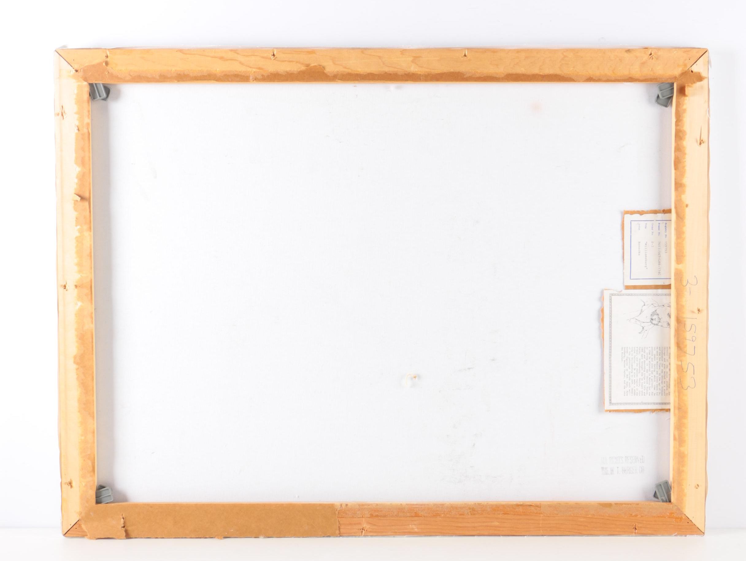 William Benecke Oil Painting on Canvas "Williamsburg"