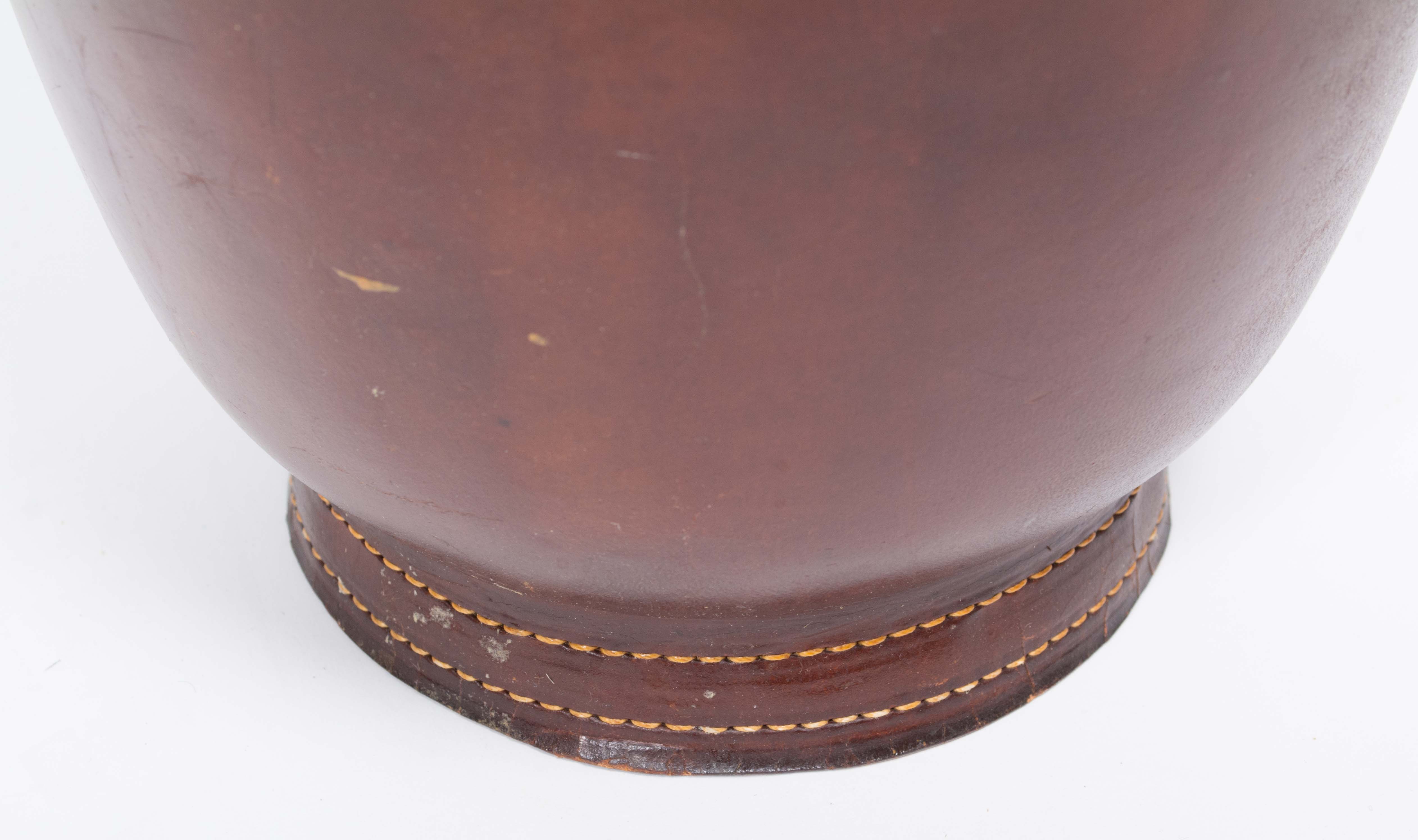 Vintage Leather "Papeete" Fire Bucket