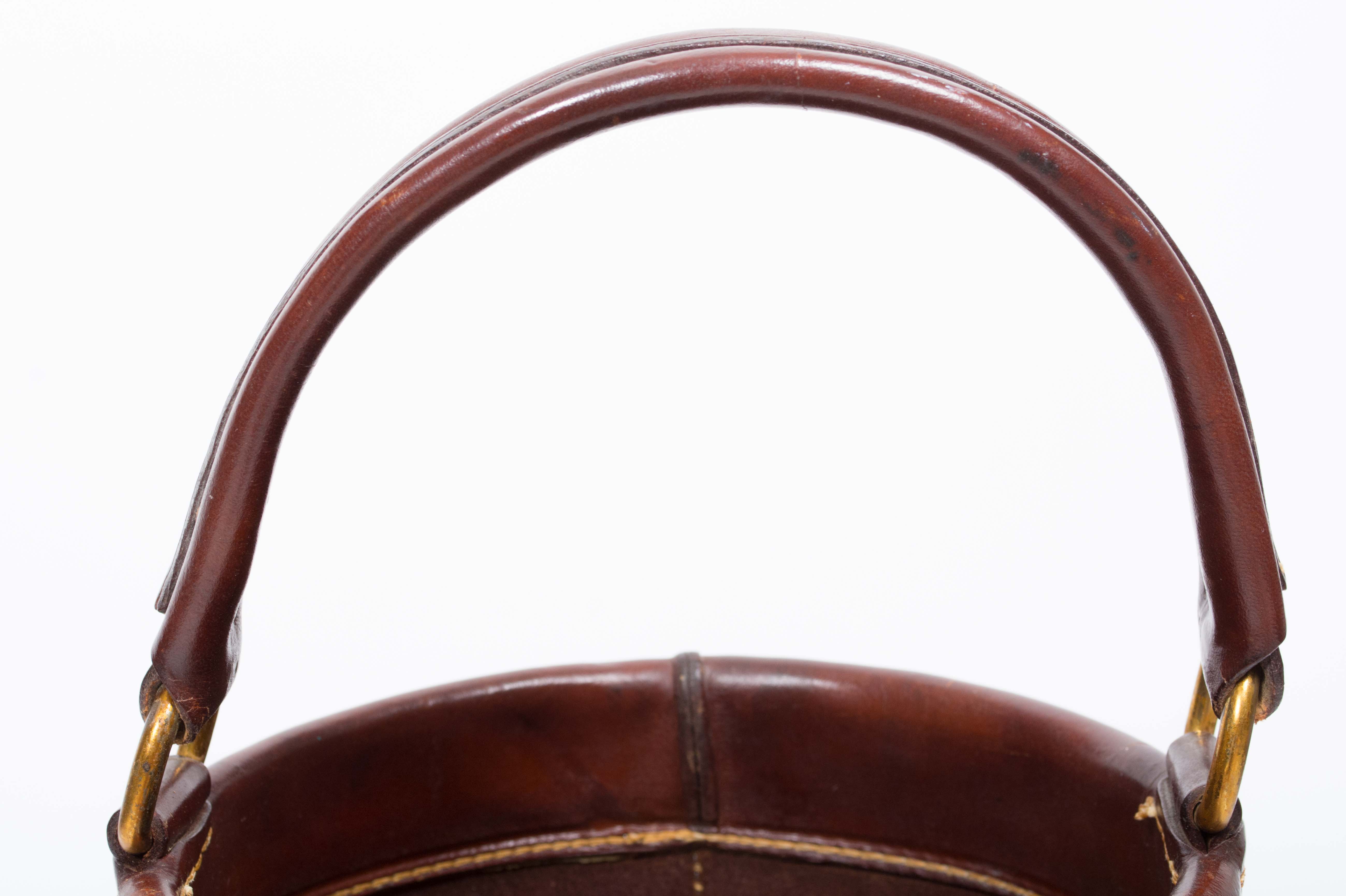Vintage Leather "Papeete" Fire Bucket