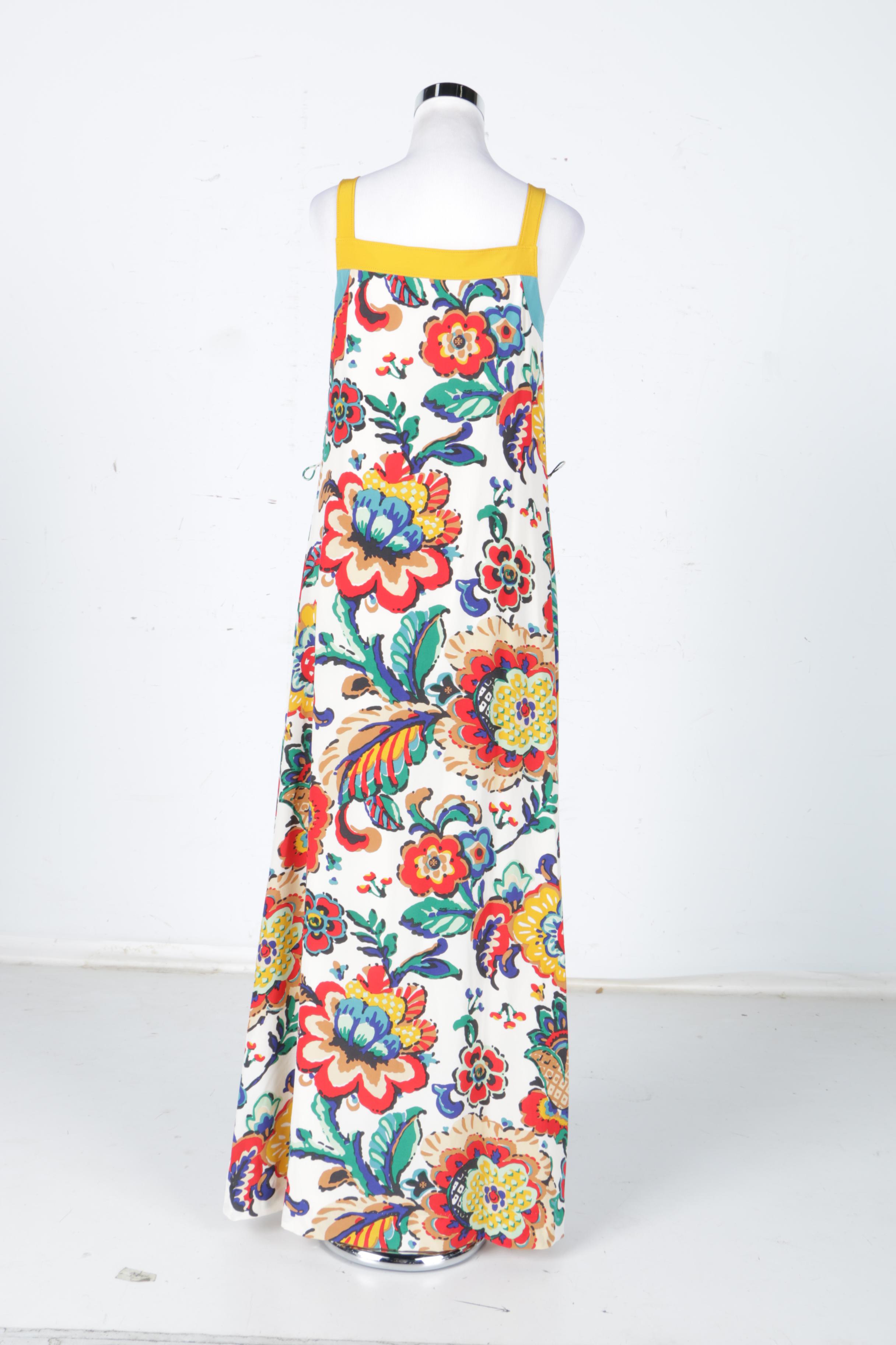 Tory Burch Floral Silk Maxi Dress