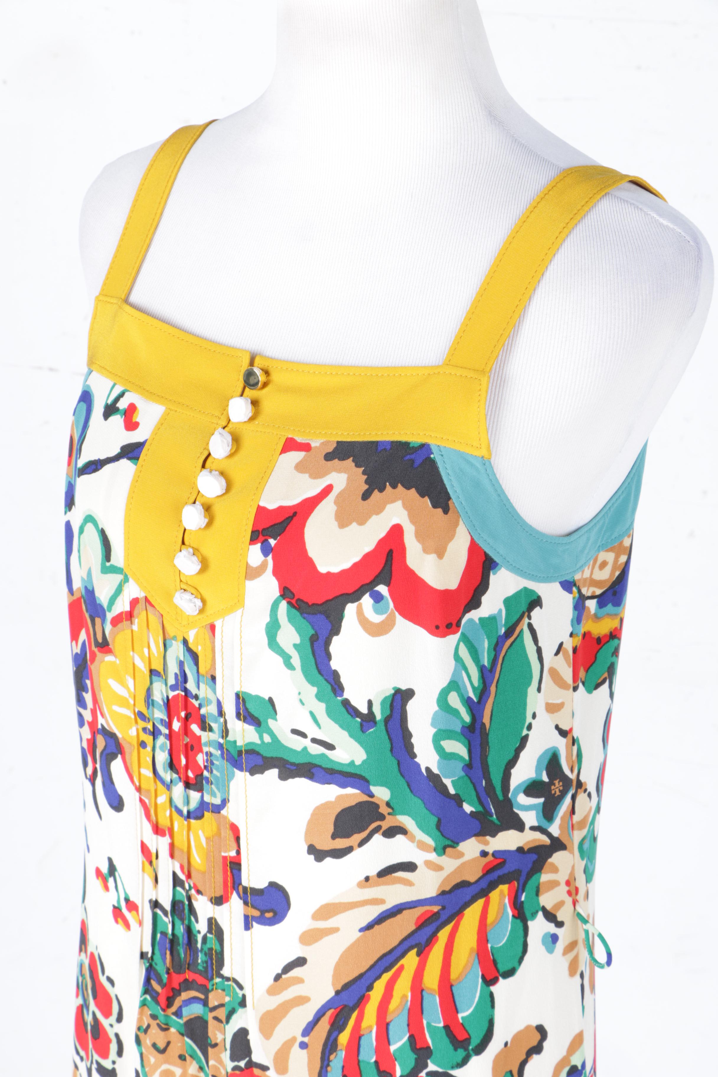 Tory Burch Floral Silk Maxi Dress