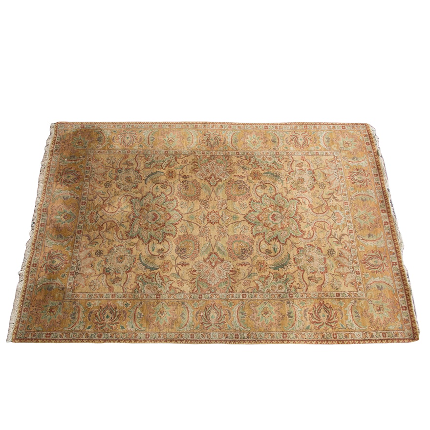 Hand-Knotted Persian-Style Palmette Area Rug