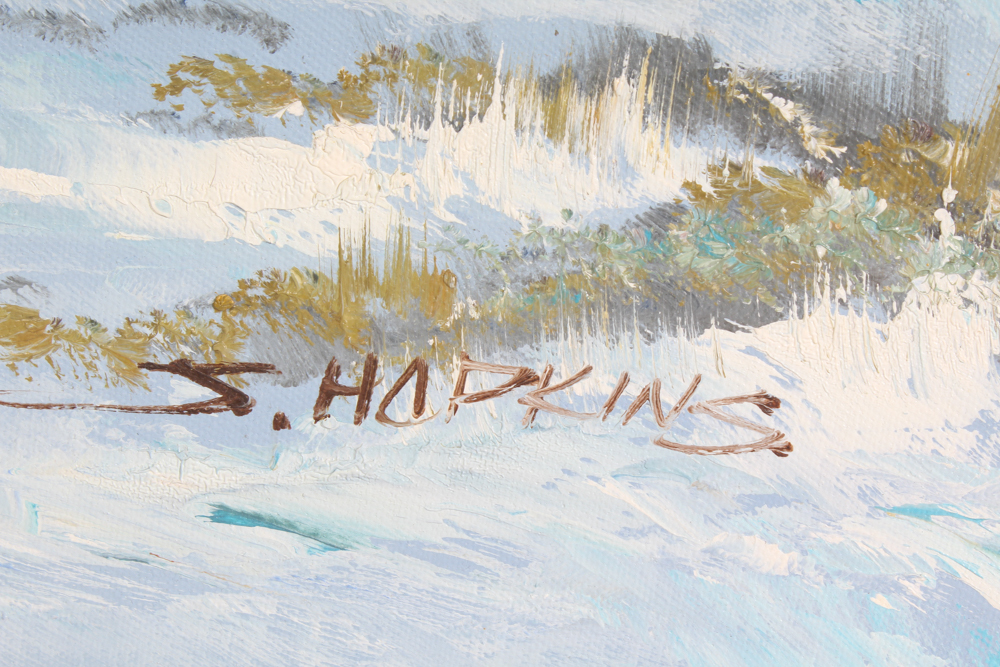 S. Hopkins Oil Painting on Canvas