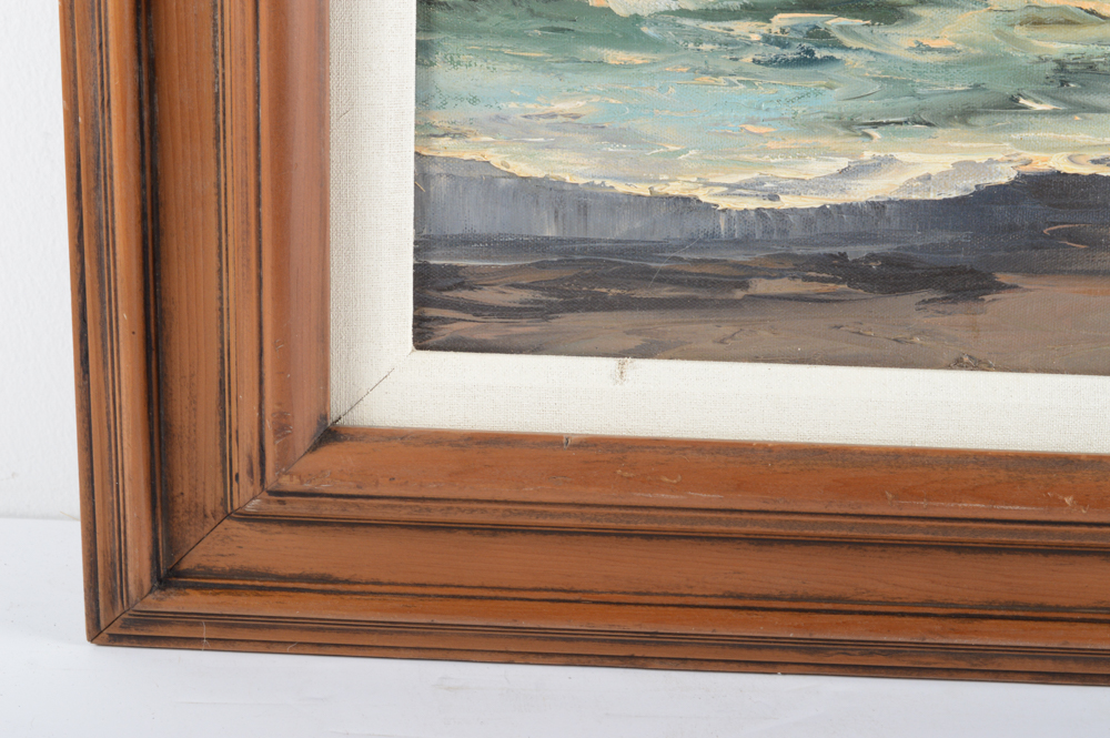 Virginia Lynn Plein Air Oil on Canvas "Mist and Pines"