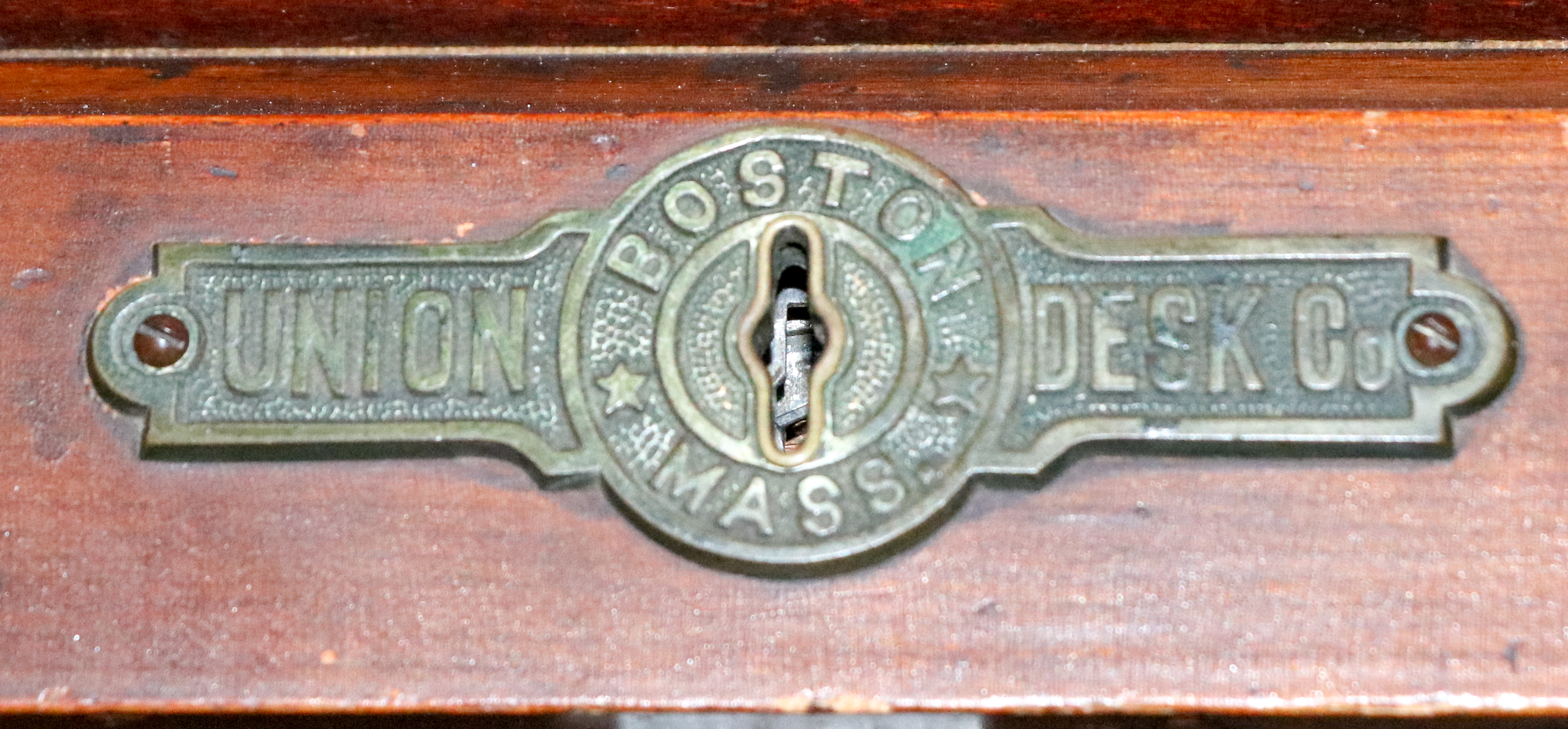 Wooden Roll Top Kneehole Desk by Union Desk Company