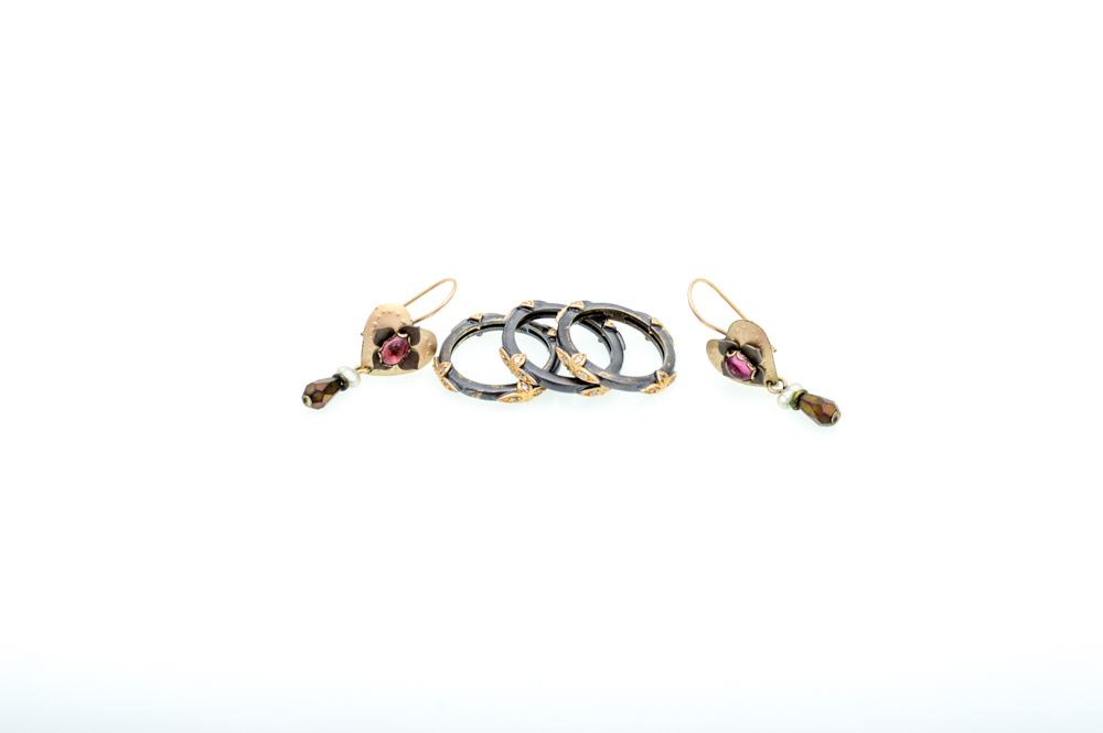 Costume Earring and Stacking Ring Selection