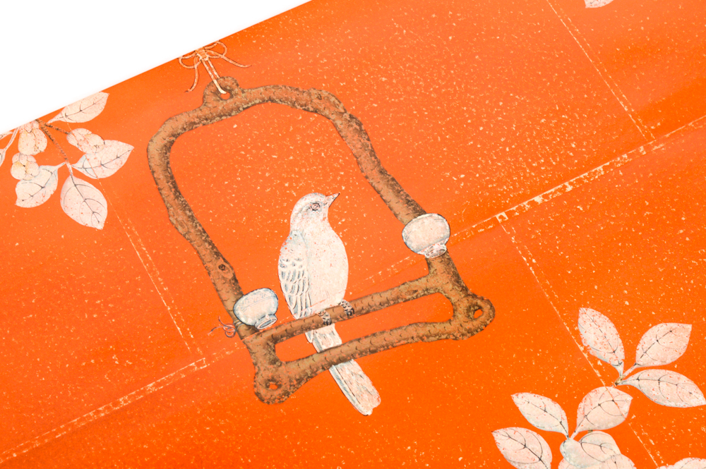 Hand Painted Gracie Watercolor Wallpaper Panels, Set of 4