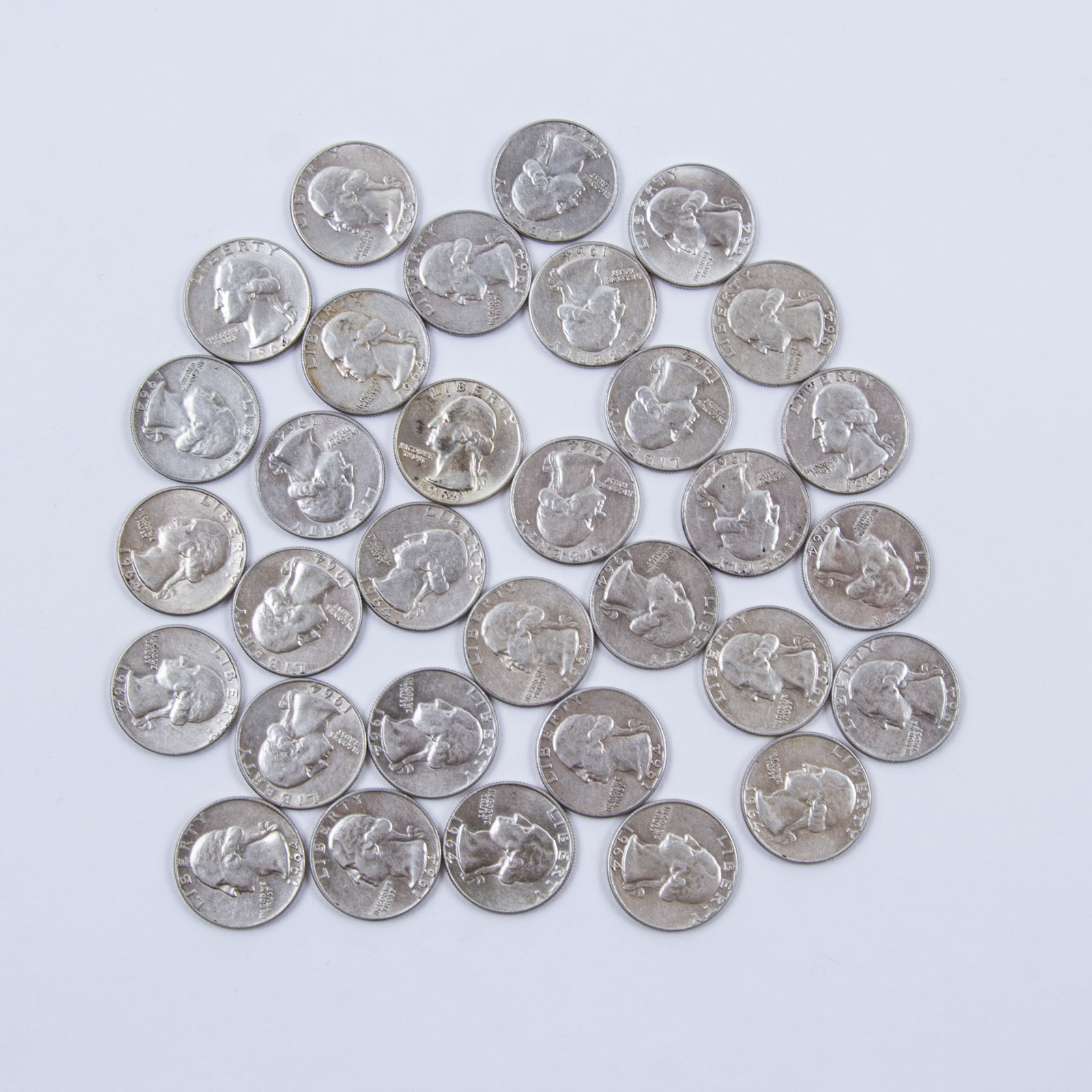 1964 Washington Silver Quarters