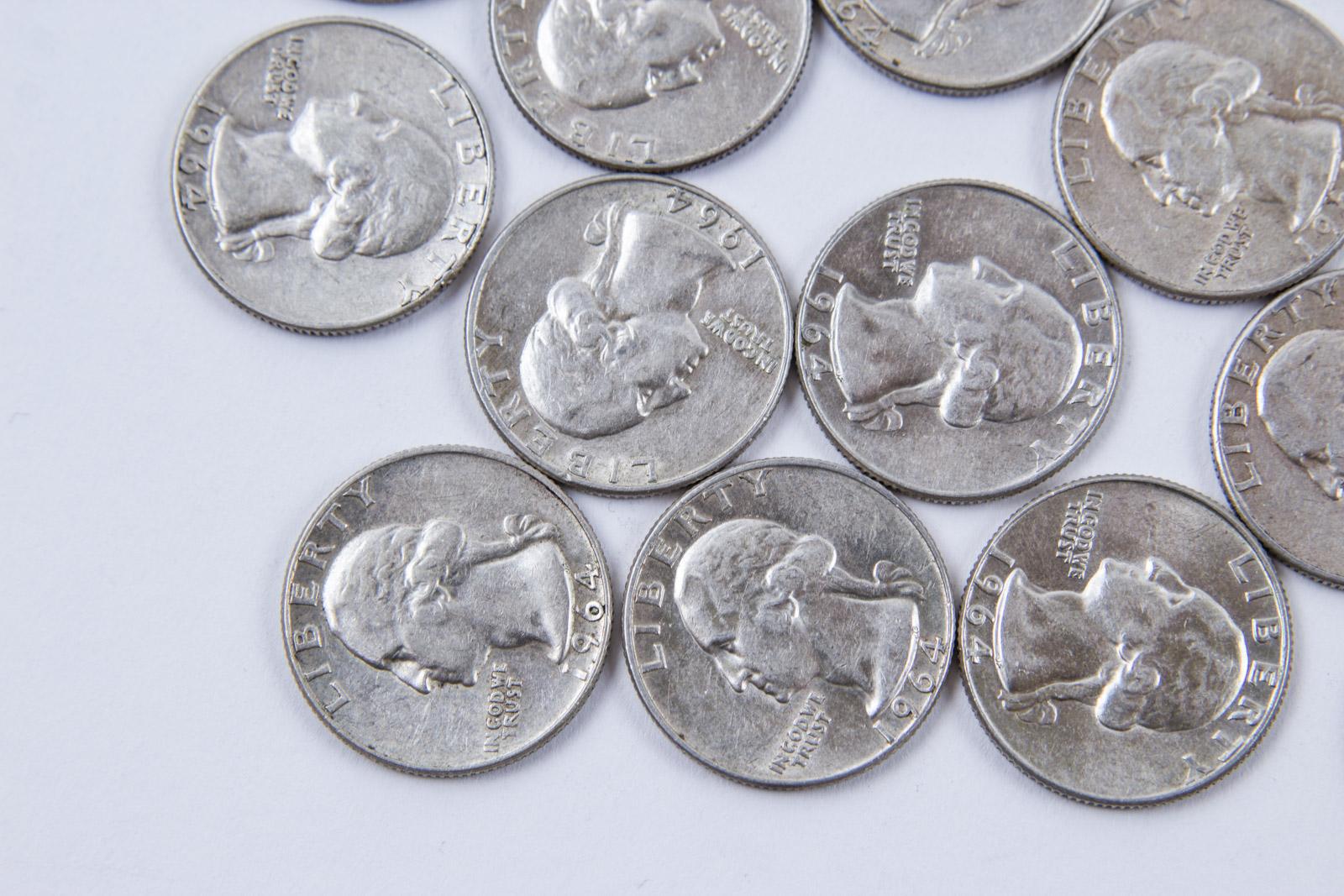 1964 Washington Silver Quarters