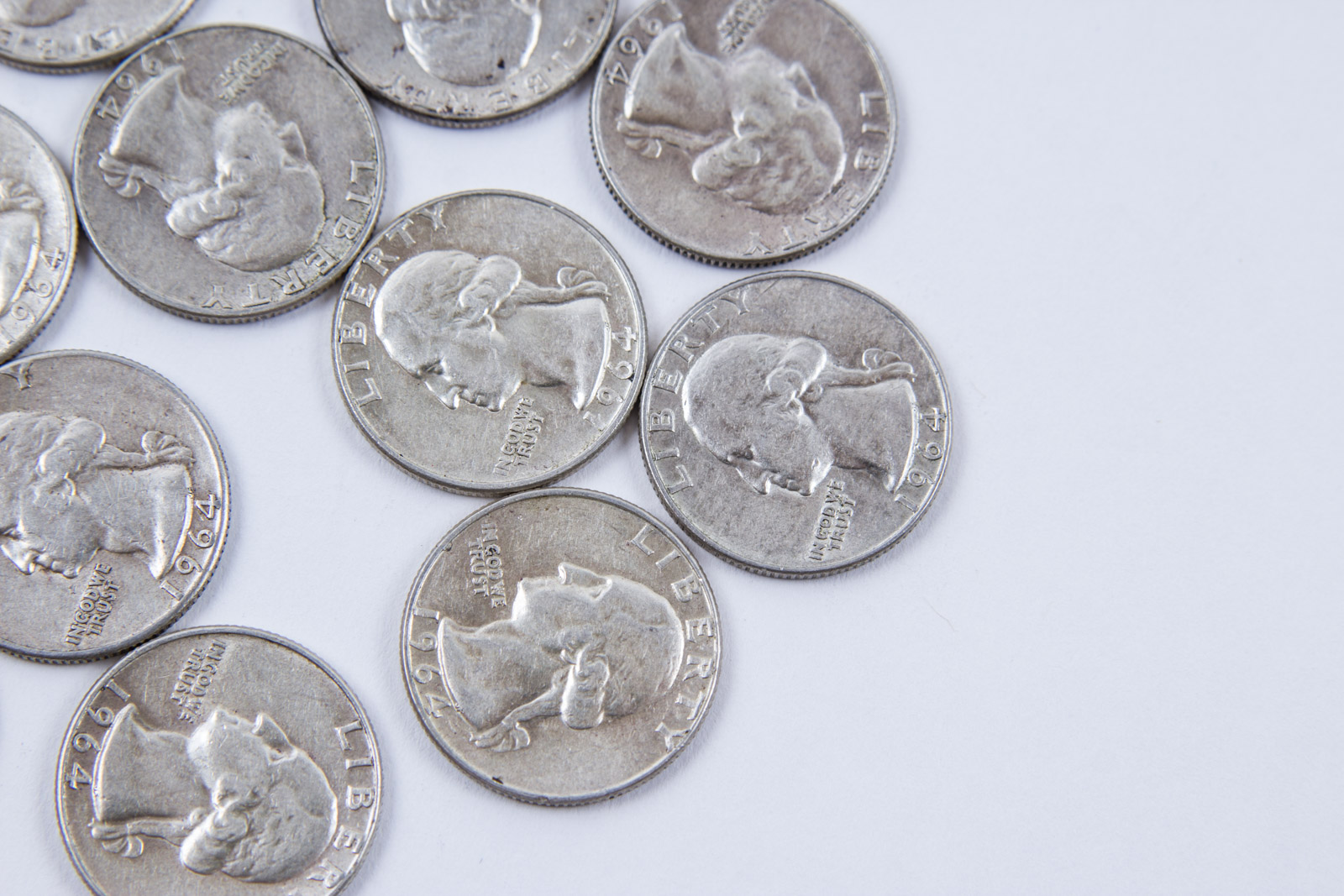 1964 Washington Silver Quarters