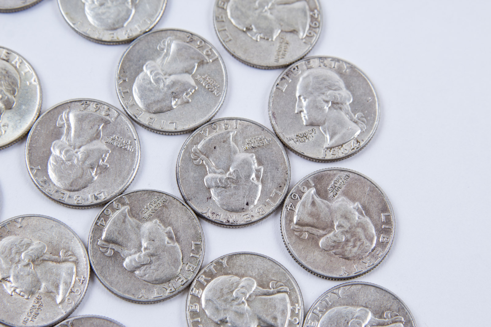 1964 Washington Silver Quarters