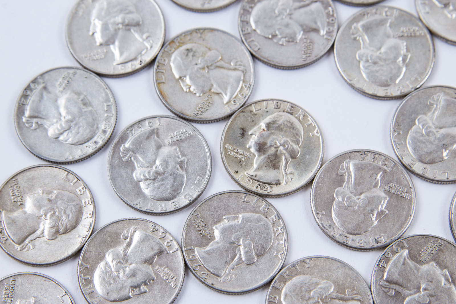 1964 Washington Silver Quarters