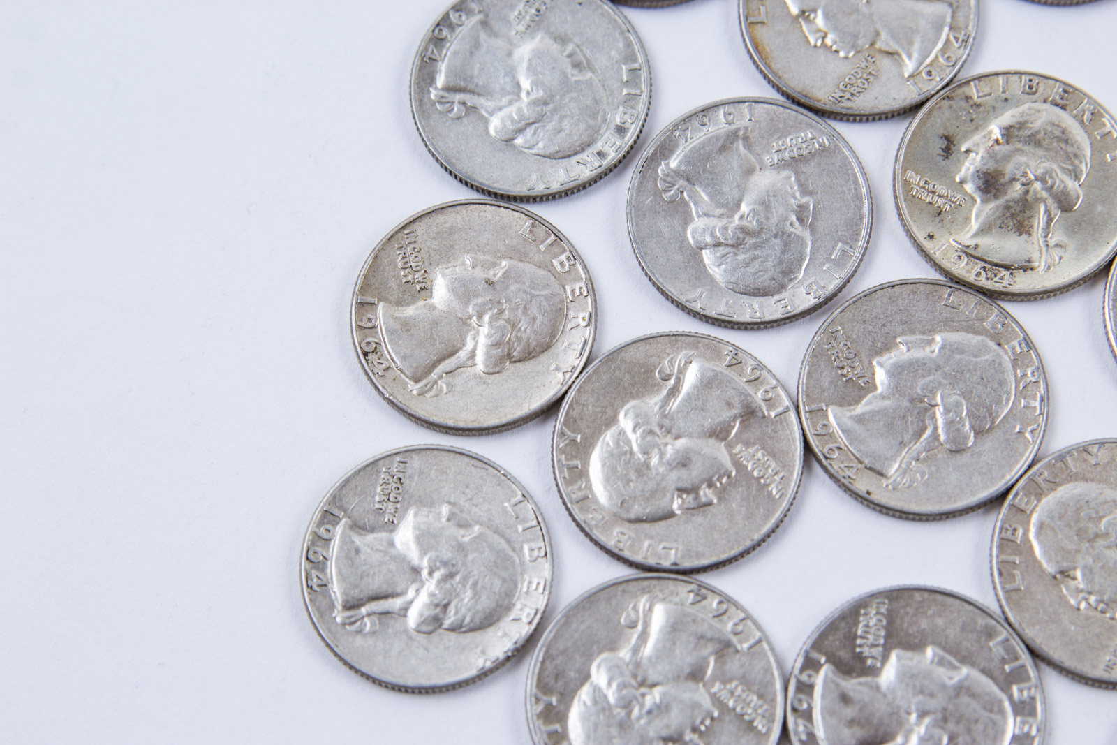 1964 Washington Silver Quarters
