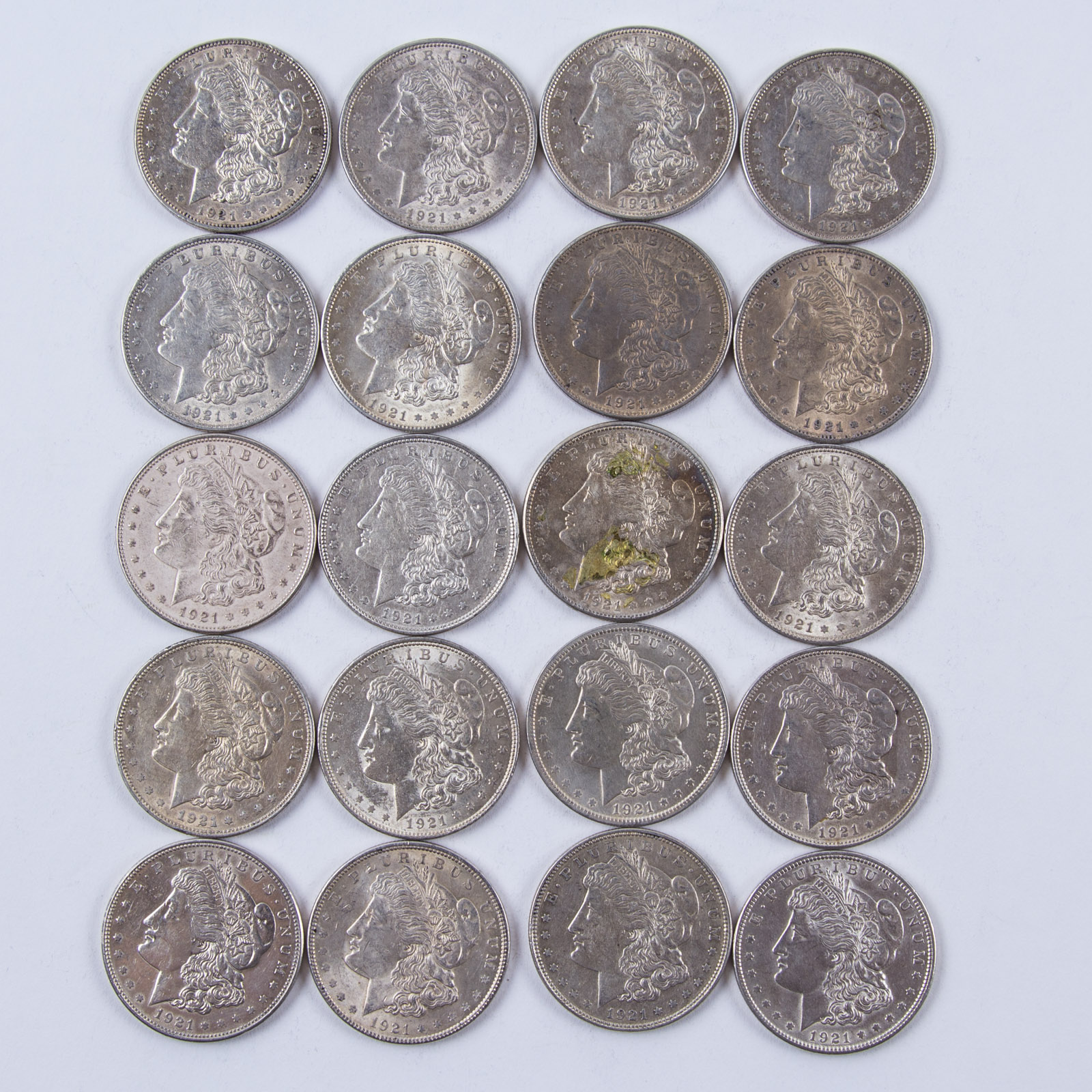 1921 Morgan Silver Dollar Set