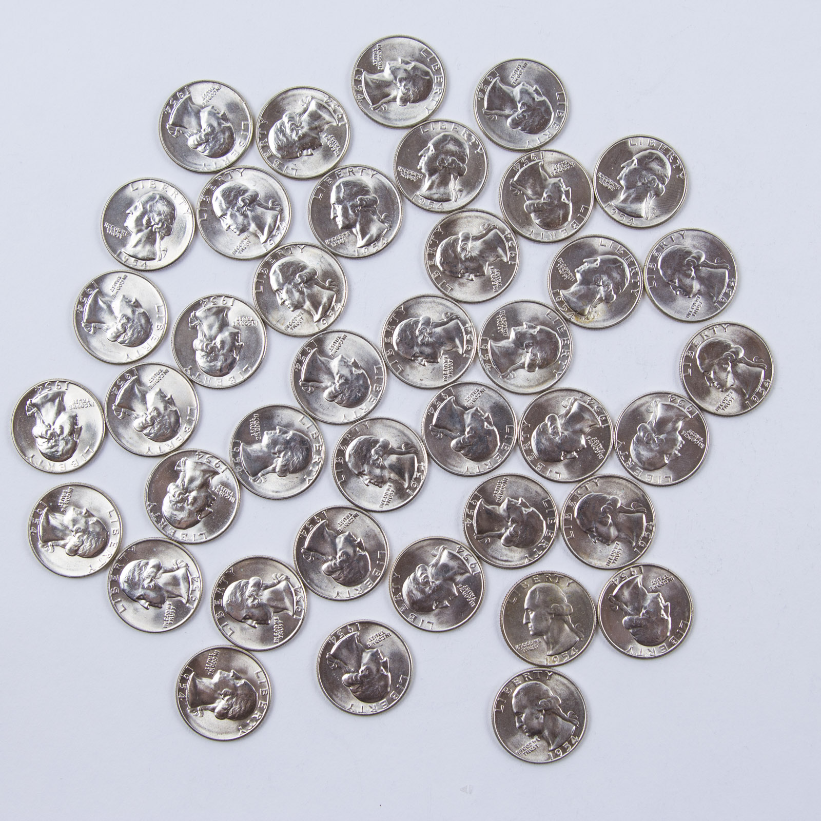 1954-S Washington Silver Quarters