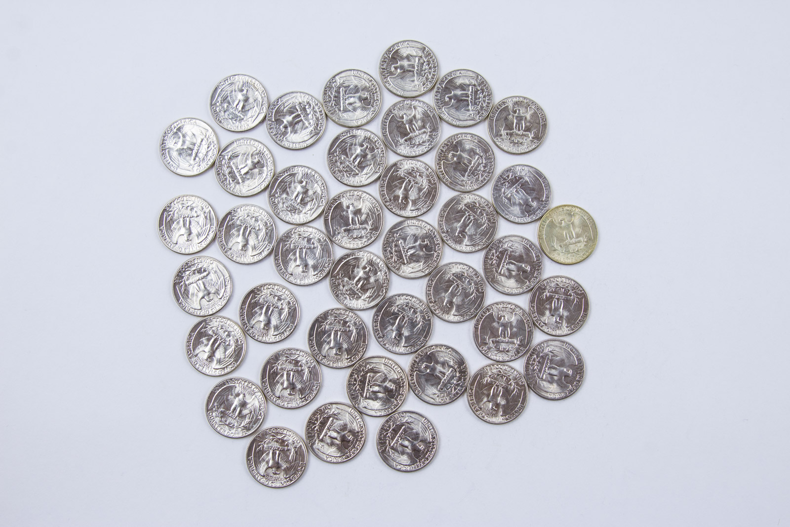 1954-S Washington Silver Quarters