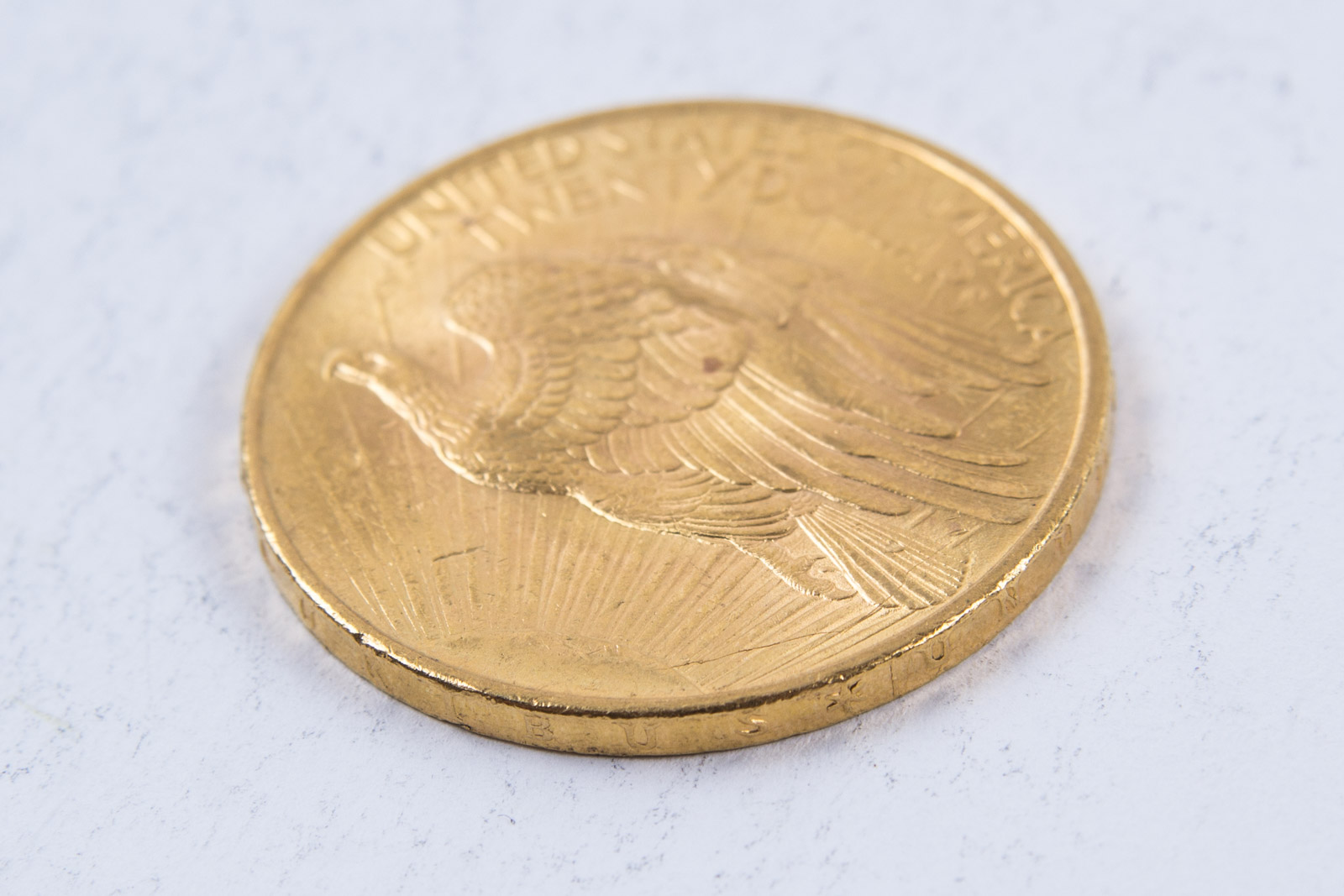 1908 St. Gaudens No Motto Twenty Dollar Gold Coin