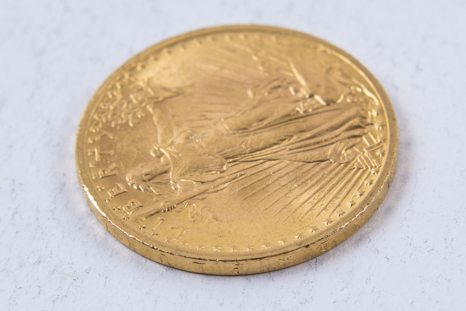 1908 St. Gaudens No Motto Twenty Dollar Gold Coin