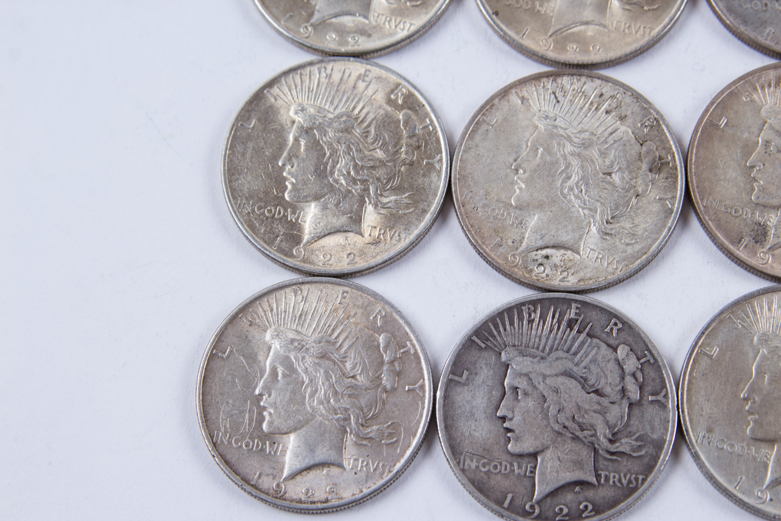 1922 and 1923 Silver Peace Dollar Set
