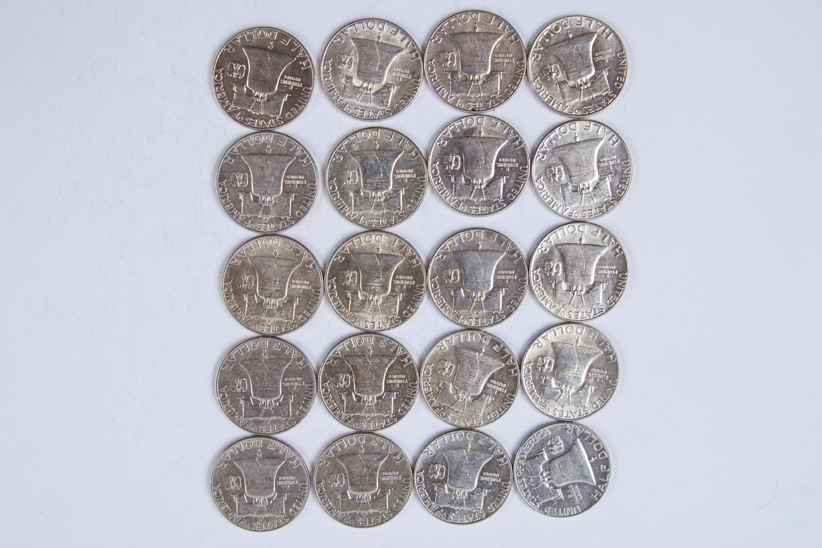 1960s Benjamin Franklin Silver Half Dollar Set