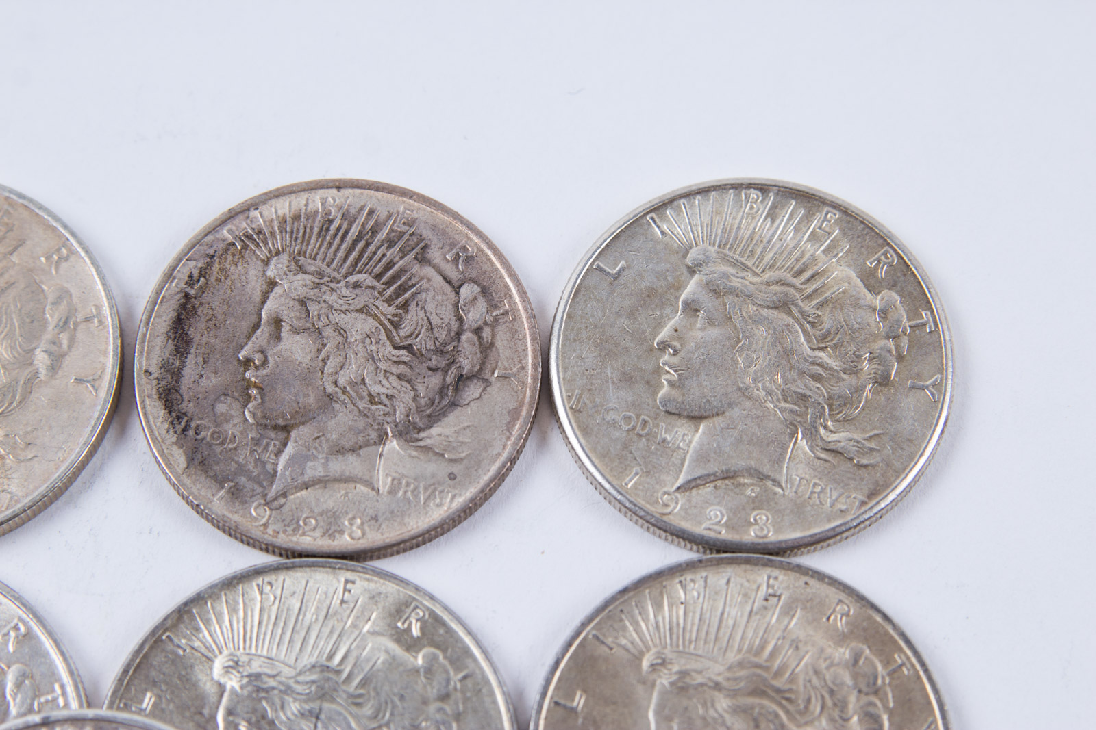 1922 and 1923 Silver Peace Dollar Set
