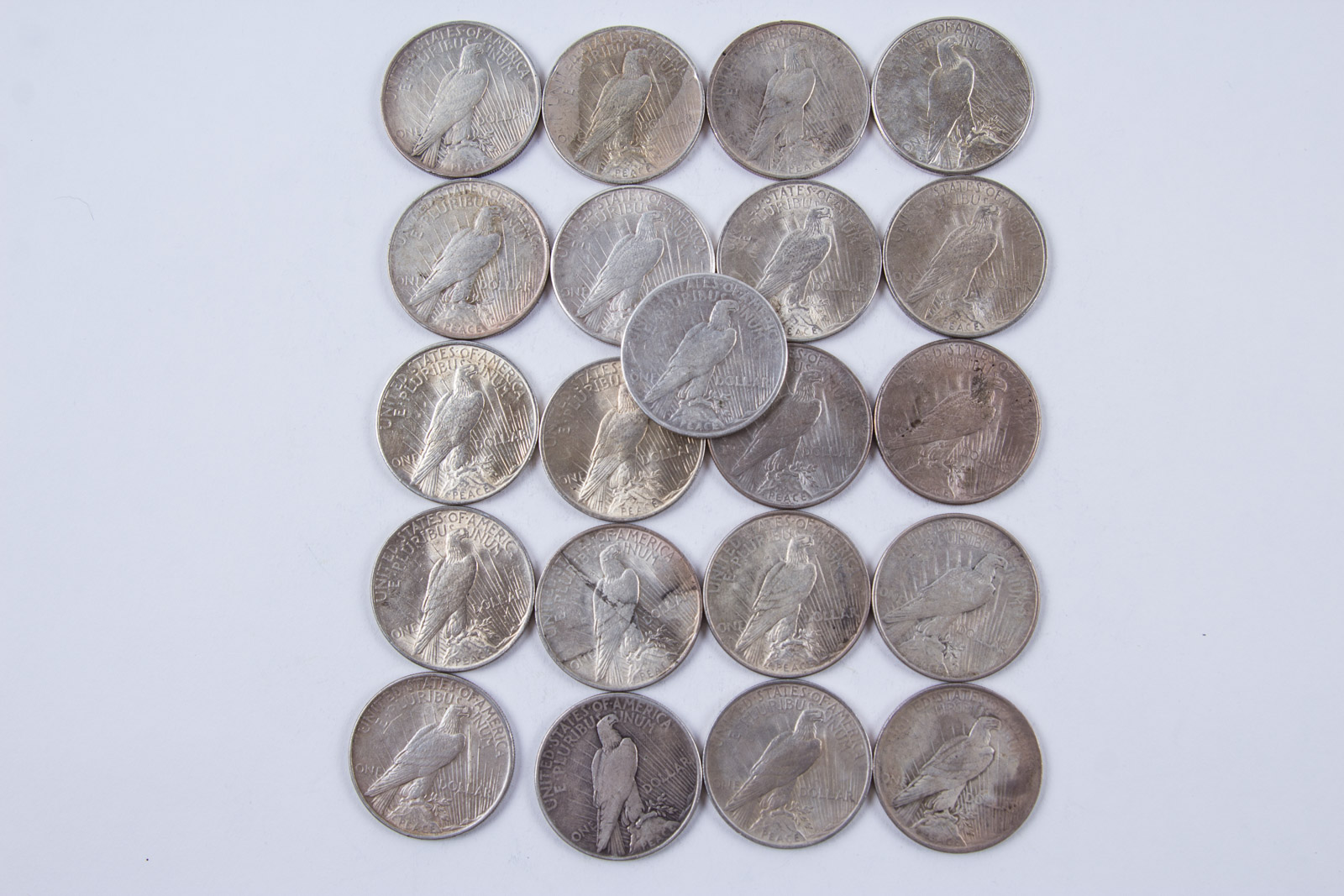 1922 and 1923 Silver Peace Dollar Set