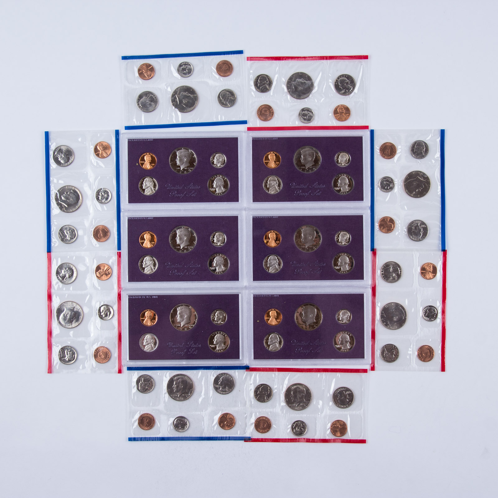 1985 Unites States Proof and Uncirculated Coin Set