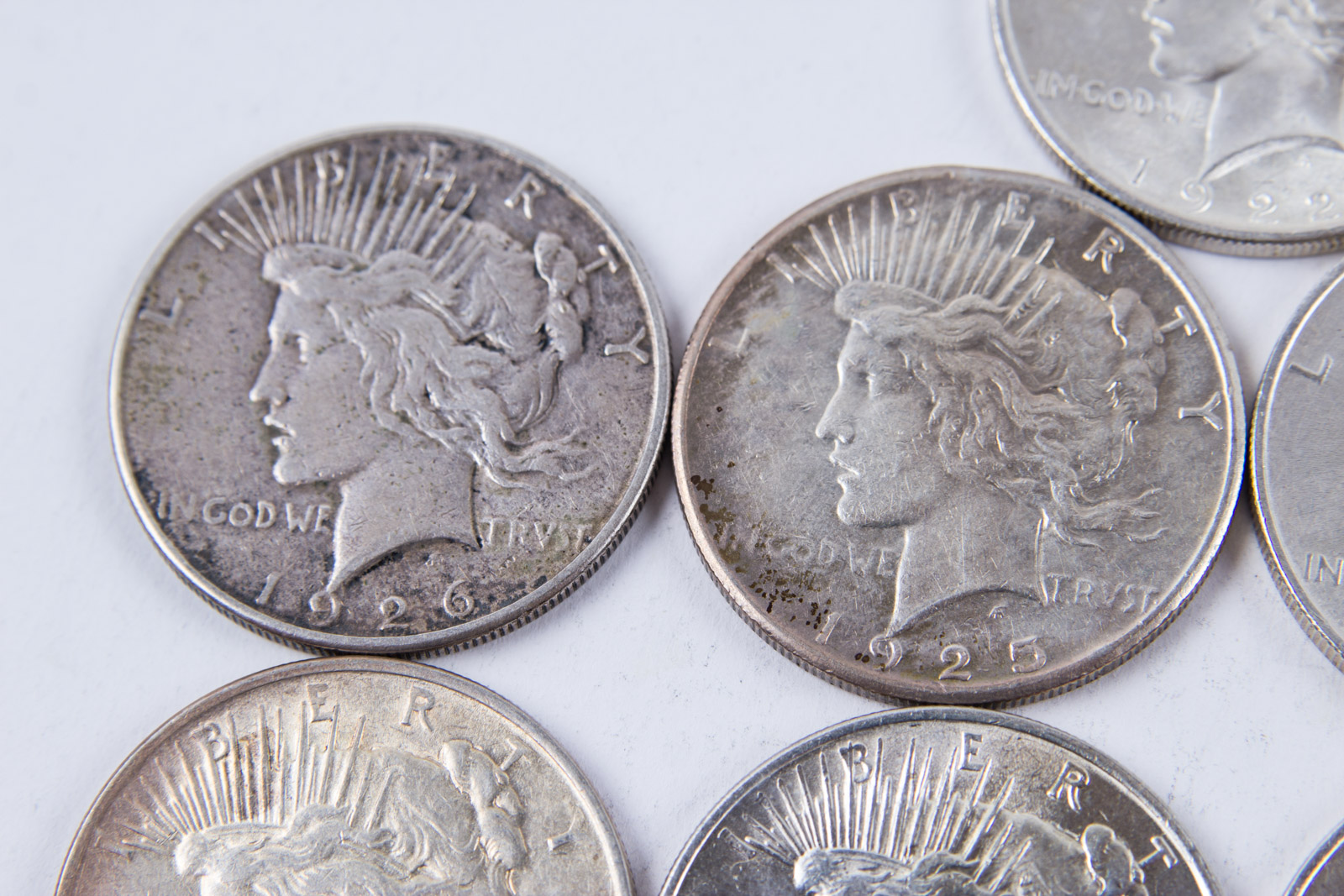1920s Silver Peace Dollar Set