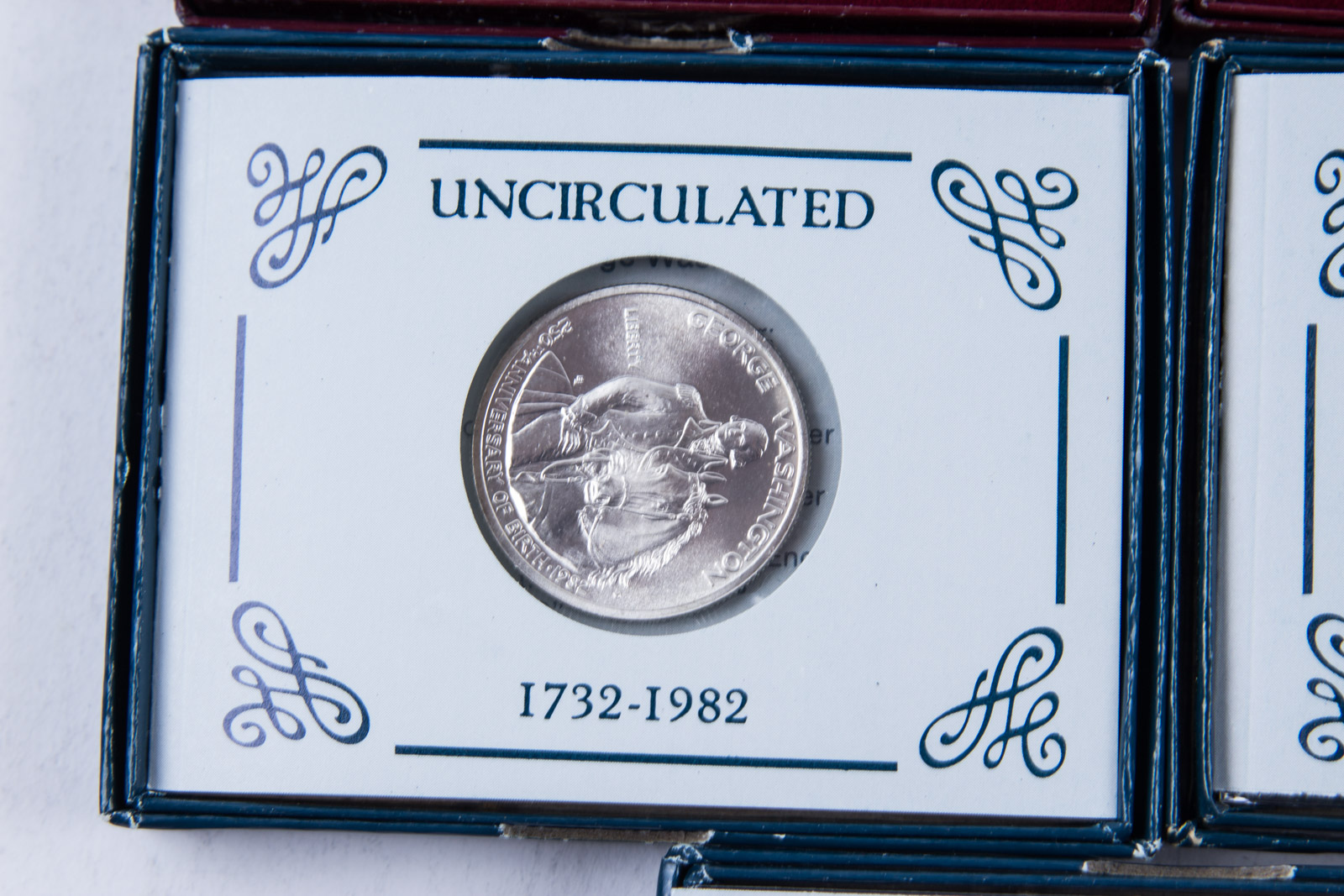 1982-D and 1982-S Washington Commemorative Silver Half Dollar Set