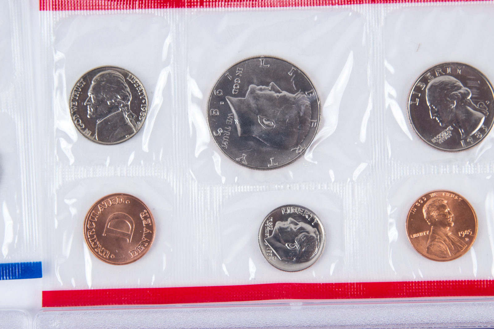1985 Unites States Proof and Uncirculated Coin Set