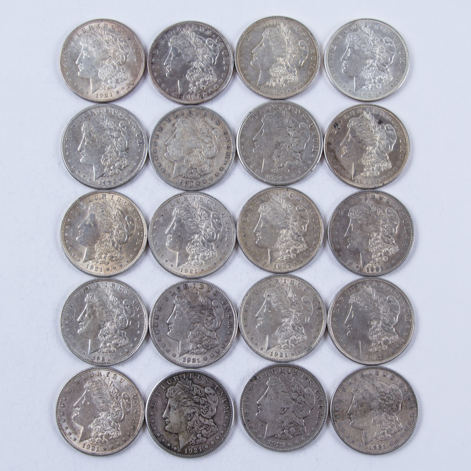 1921 Morgan Silver Dollar Set