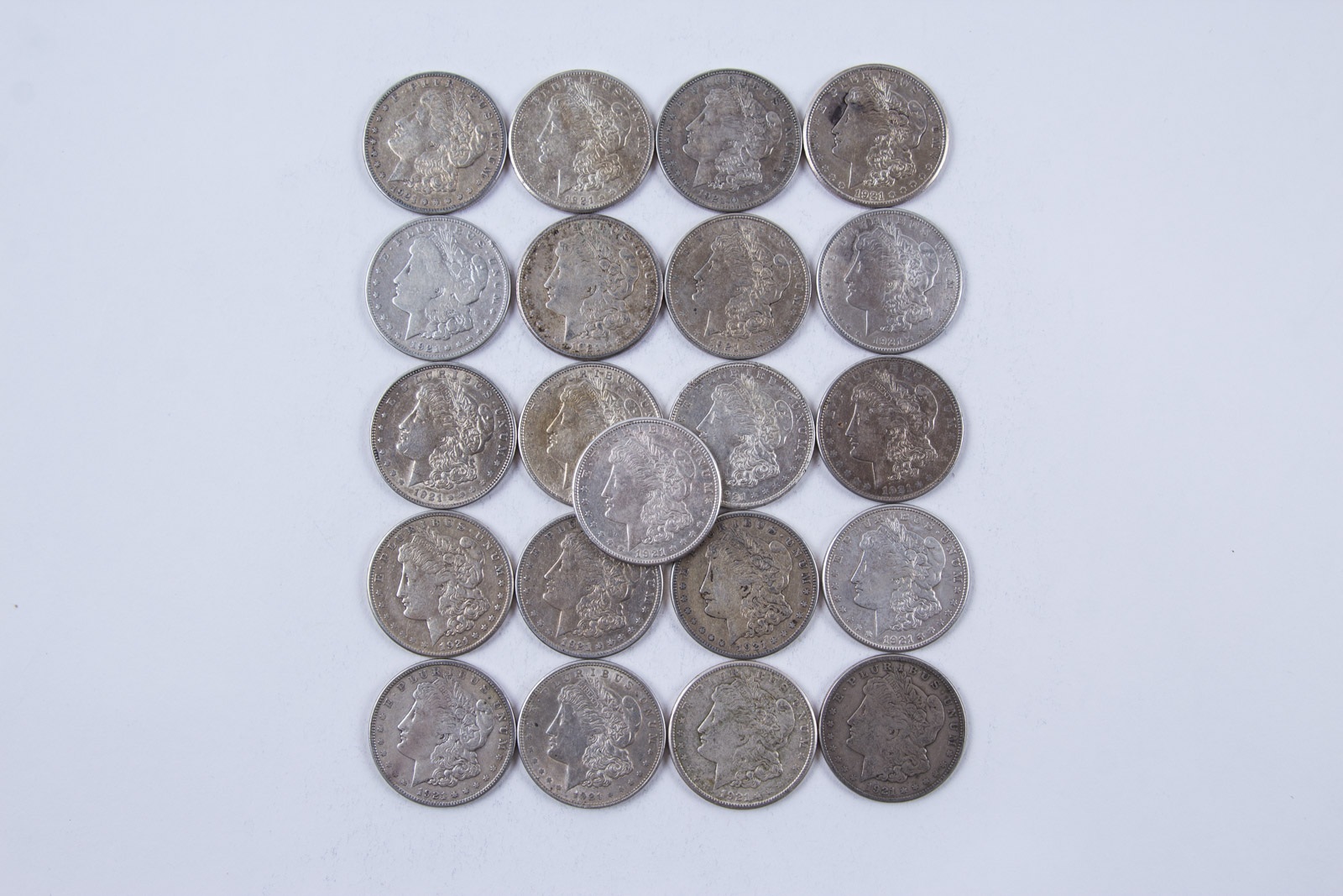 1921 Morgan Silver Dollar Set