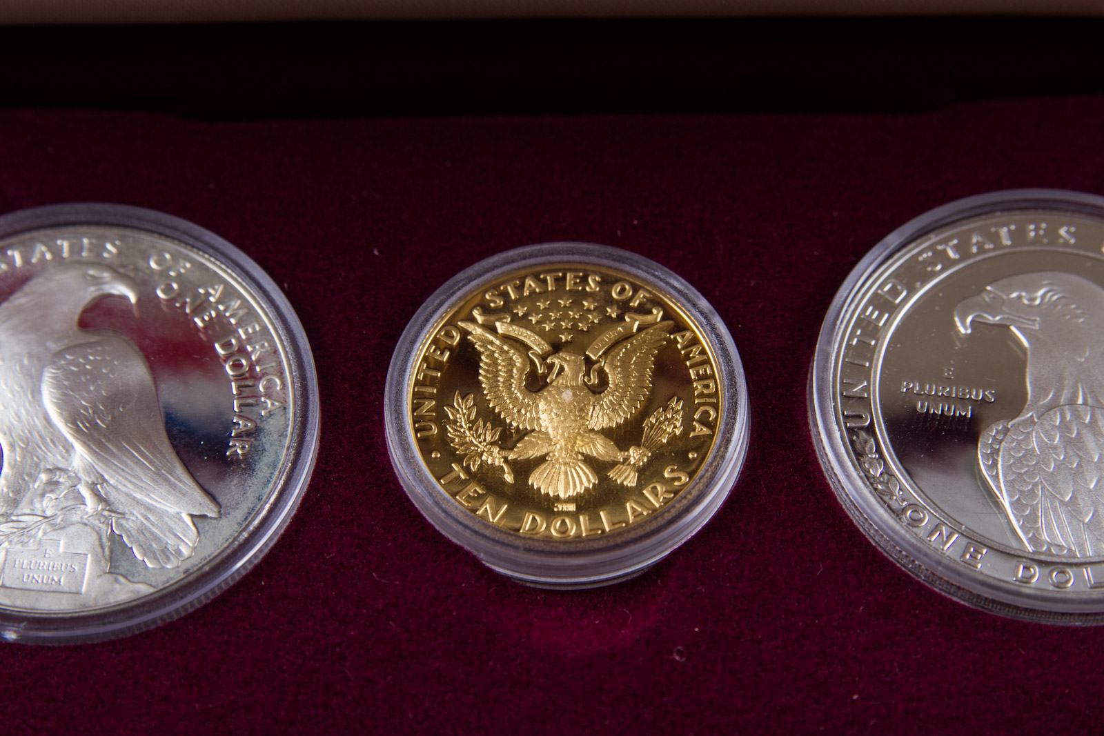 1984 Olympics Ten Dollar Gold Coin, with Related Silver Coinage