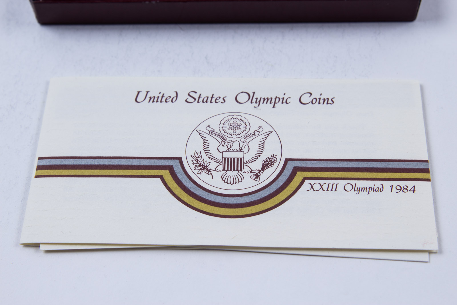 1984 Olympics Ten Dollar Gold Coin, with Related Silver Coinage